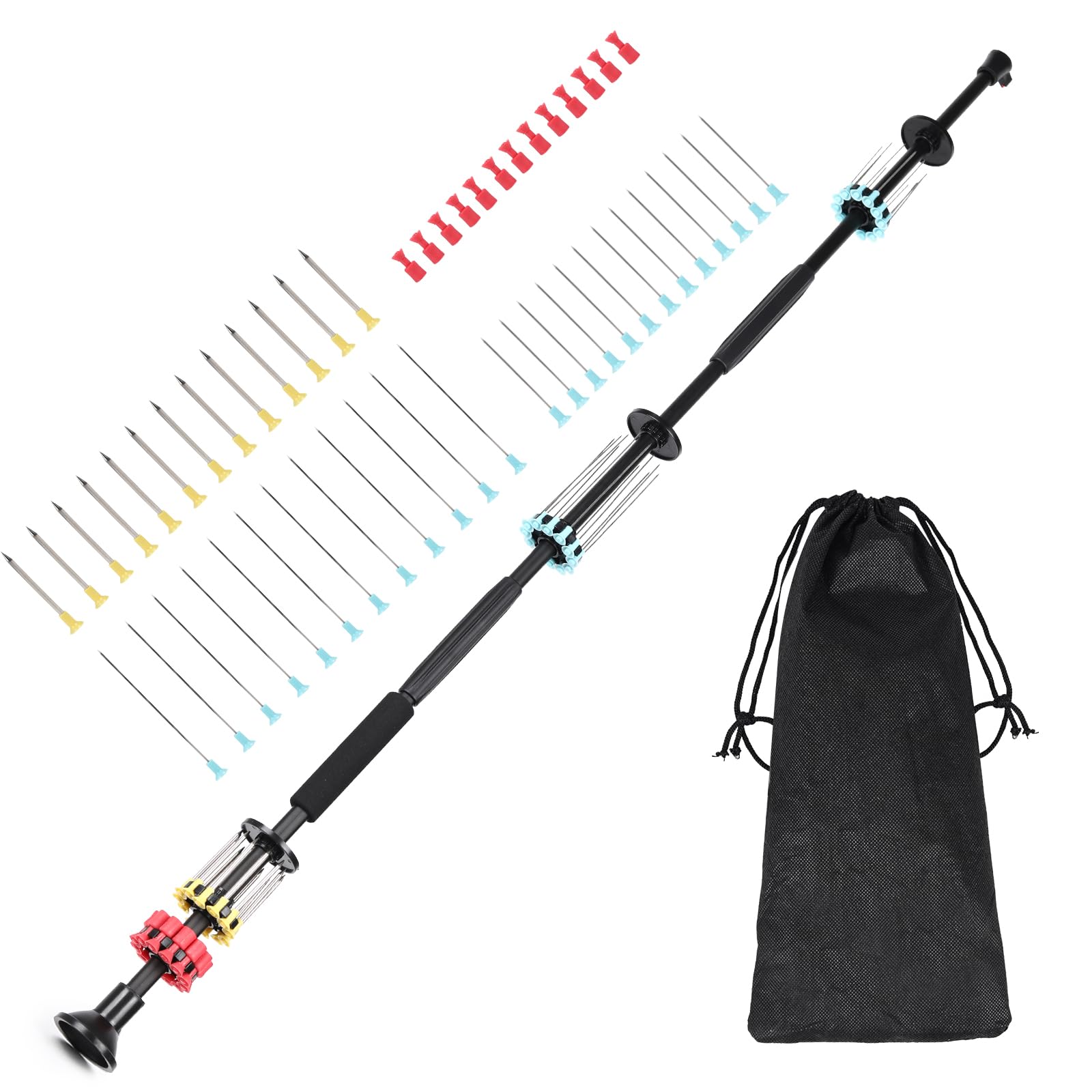 uolent 24" Portable Air Blow Gun Kit - .40 Caliber Blowgun with Dart Set, Blow Dart Guns for Adults, Outdoor Target Practice Tool - Includes Carry Bag Fits in Backpack - Blowguns for Hunting Practice