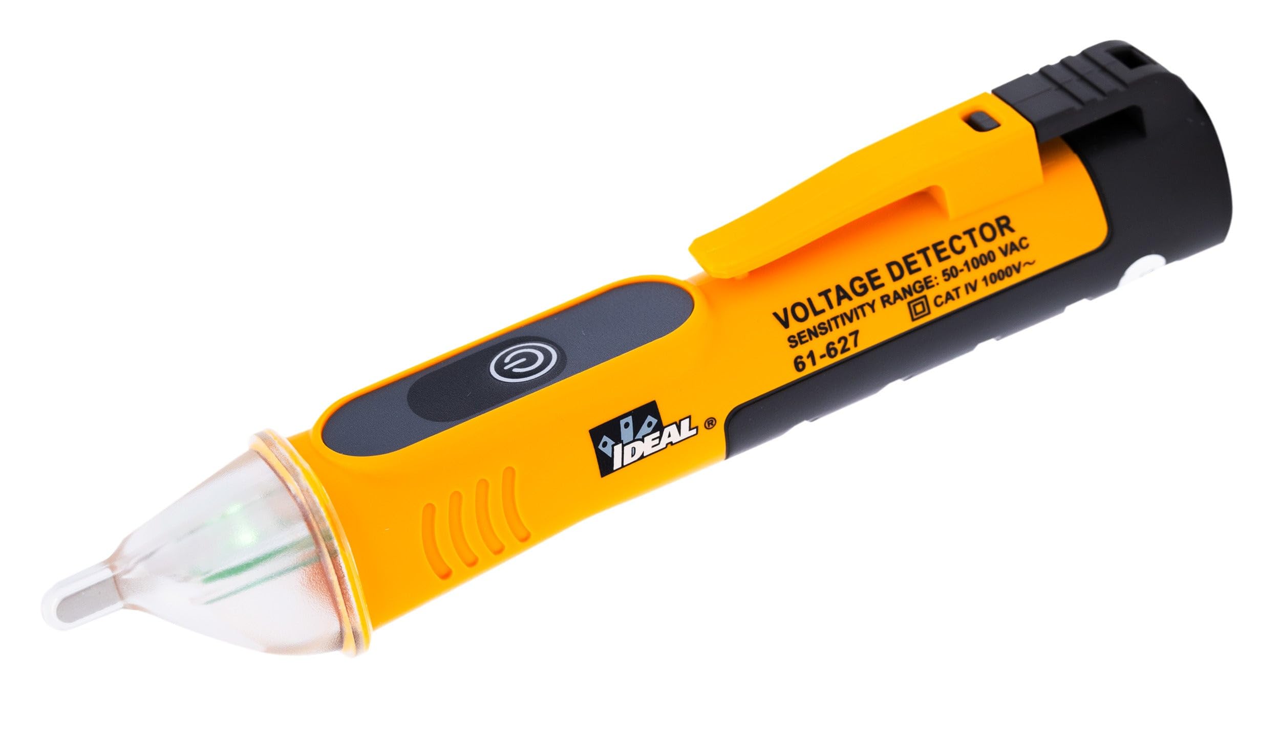 Ideal Single Range 50-600V Non-Contact Voltage Tester CAT IV 600V AC NCVT with LED Voltage Indicator, Audible & Visual Alerts, Auto Power-Off, Low Battery Alert Professional Electrician & DIY Tool
