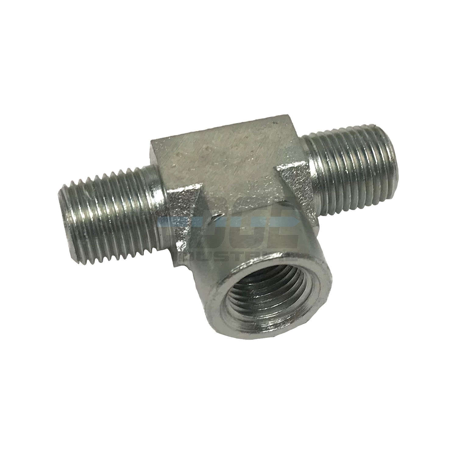 EDGE INDUSTRIAL Steel Female Branch TEE 1/8" MNPT x 1/8" FNPT HYDRUALIC/Fuel/AIR/Water/Oil/Gas/WOG