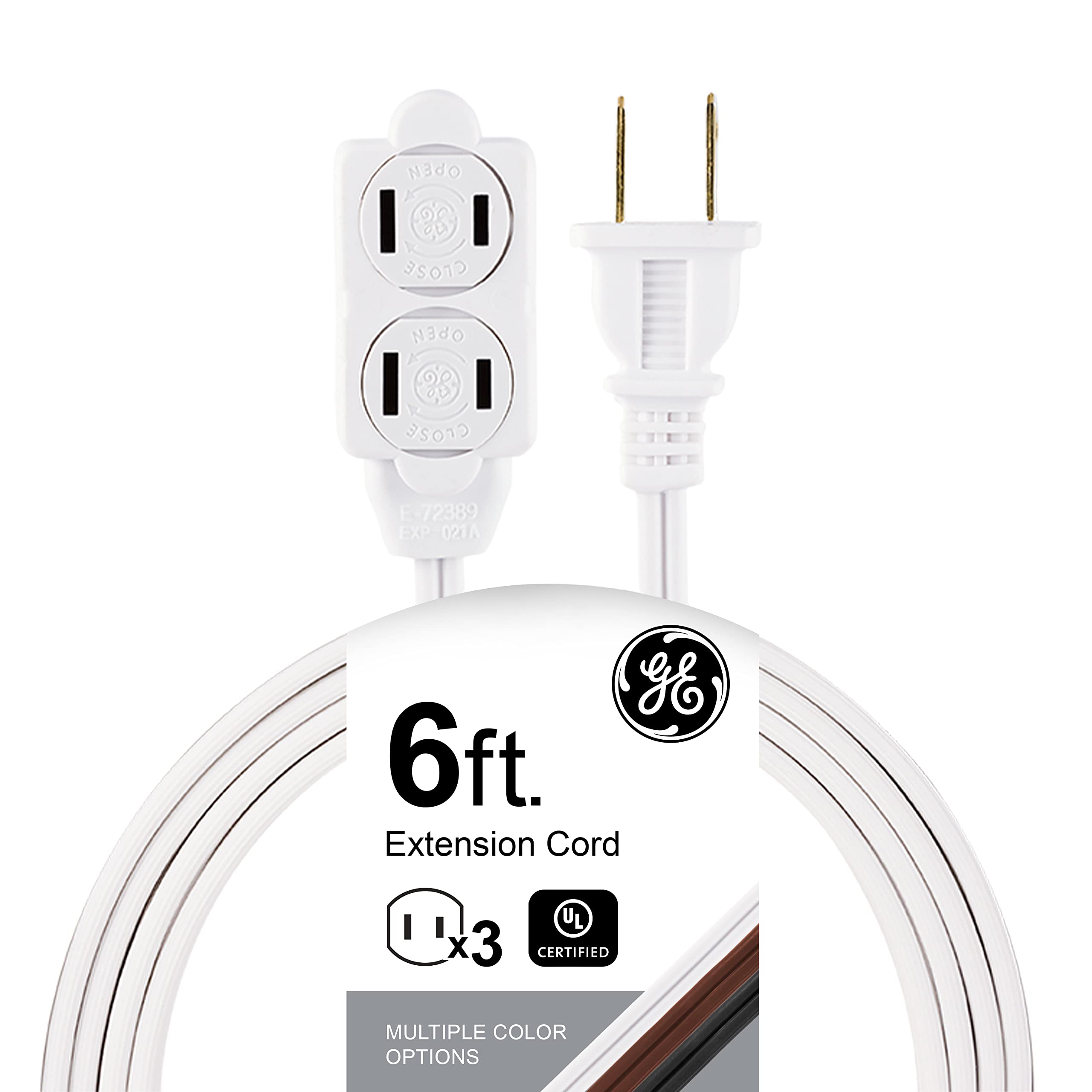 GE JASHEP51937 6-Ft Polarized Extension Cord
