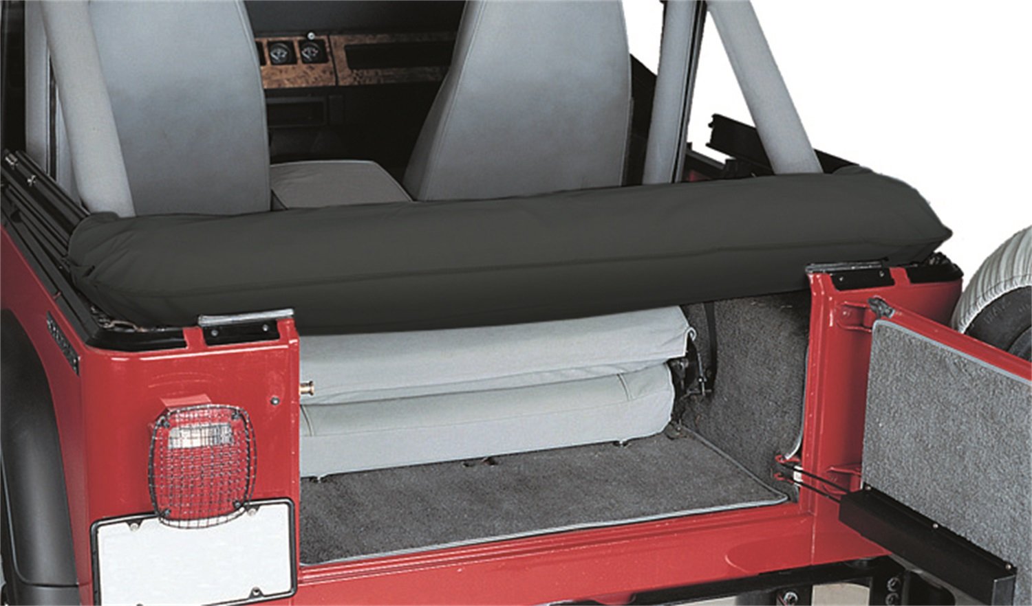 RAMPAGE PRODUCTS Soft Top Storage Boot for Jeep Wrangler TJ | Black Denim, Vinyl | 600015 | Fits 1997-2006 Jeep Wrangler TJ