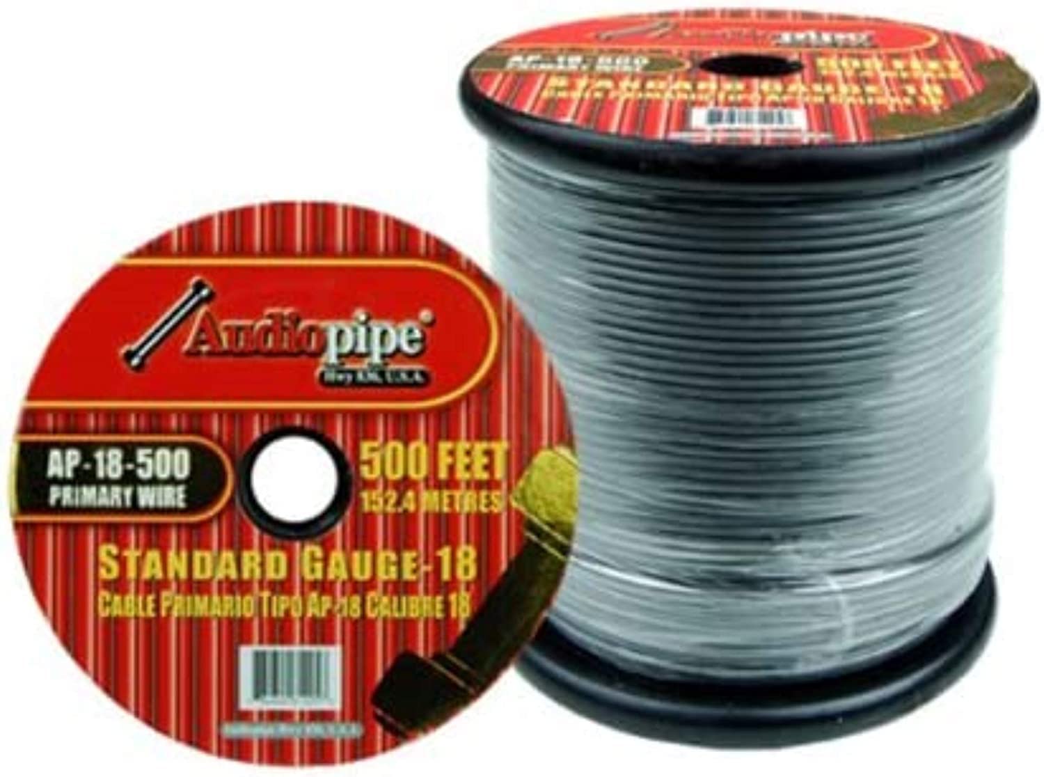 Audiopipe AP18500GREY 18 Gauge 500Ft Primary Wire Grey