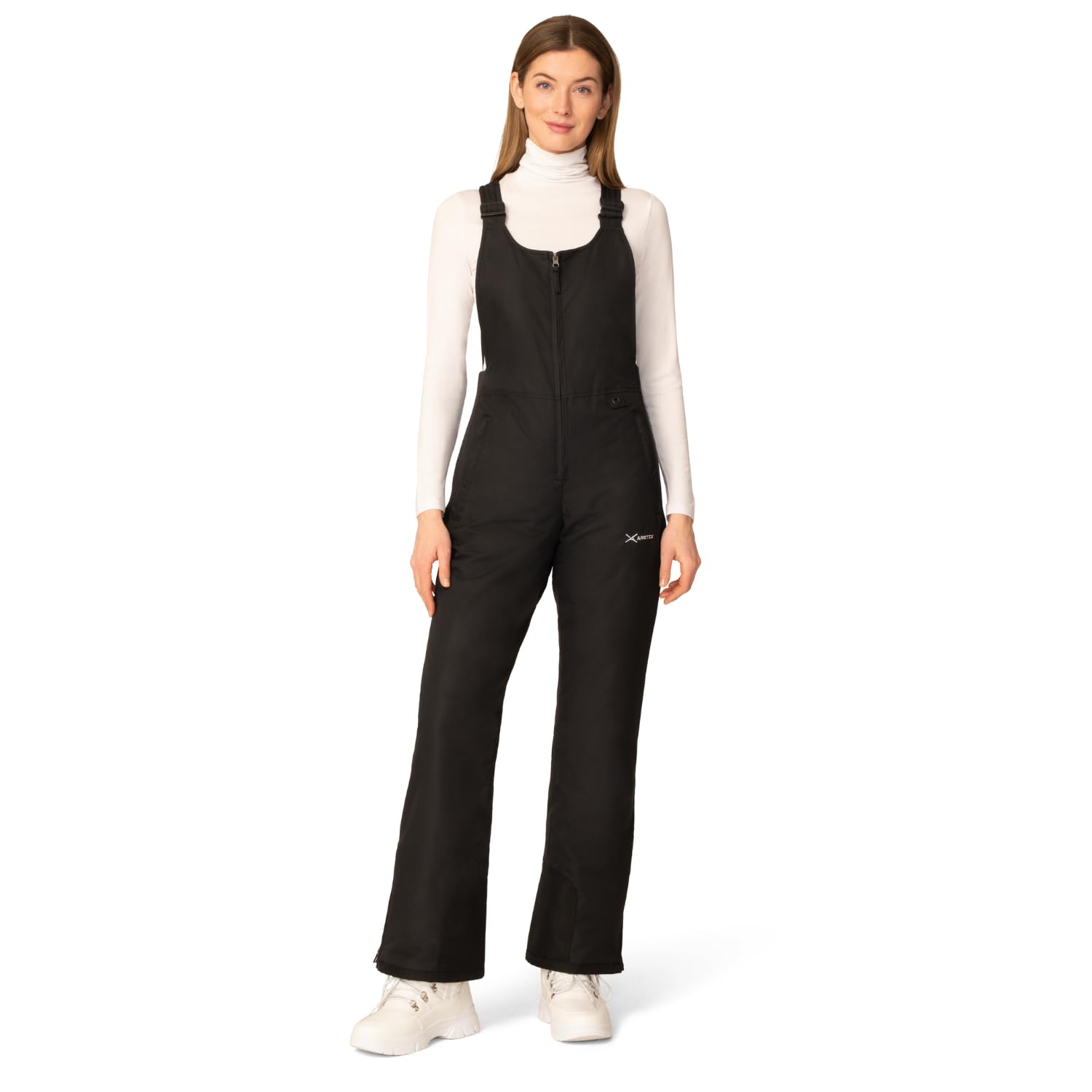 Arctix Women's Essential Insulated Bib Overalls, Black, Large