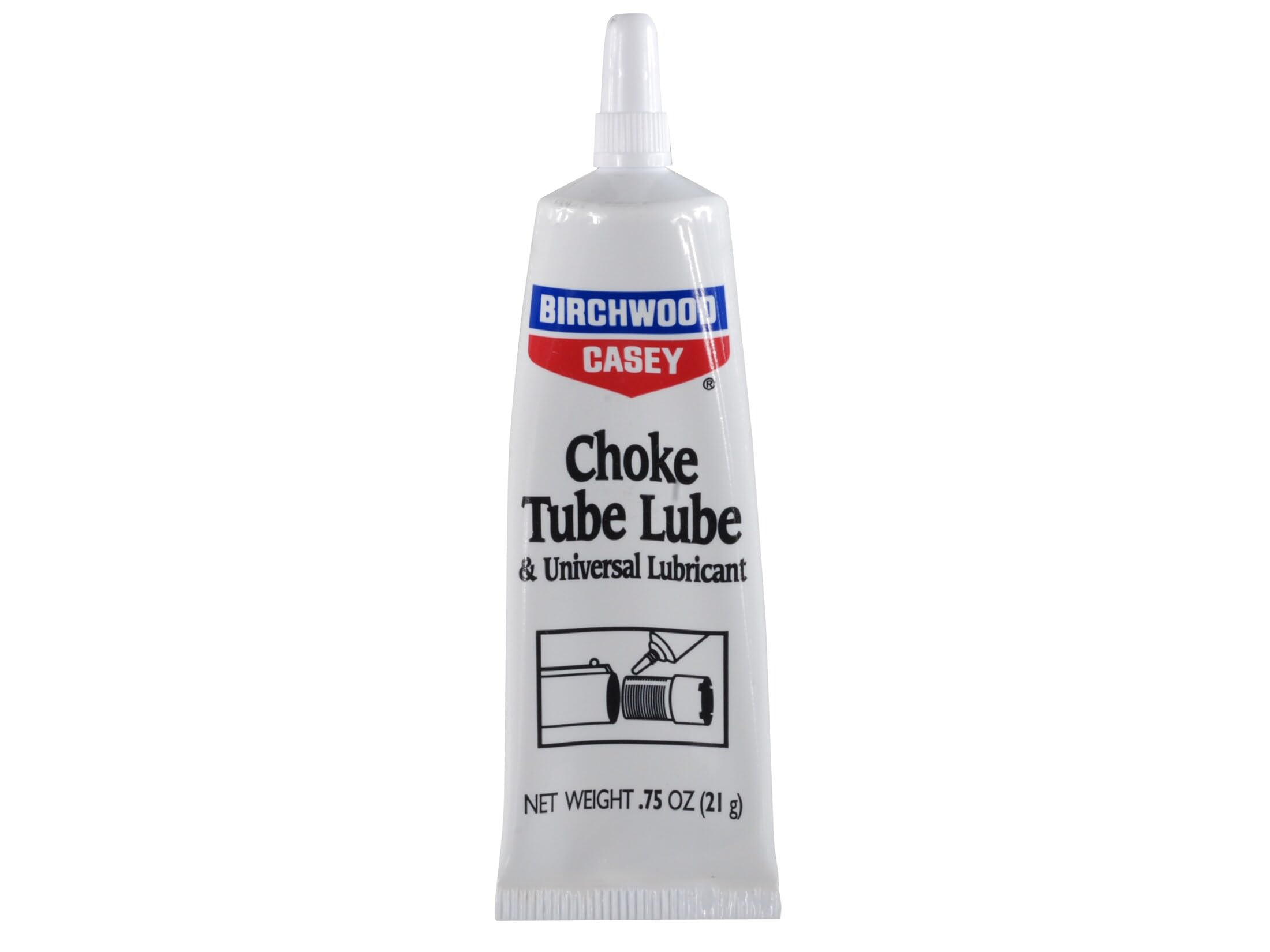 Birchwood Casey Choke Tube Lube Grease, 0.75oz Universal Gun Lubricant for Choke Tube Stuck Prevention, Galling & Corrosion Protection