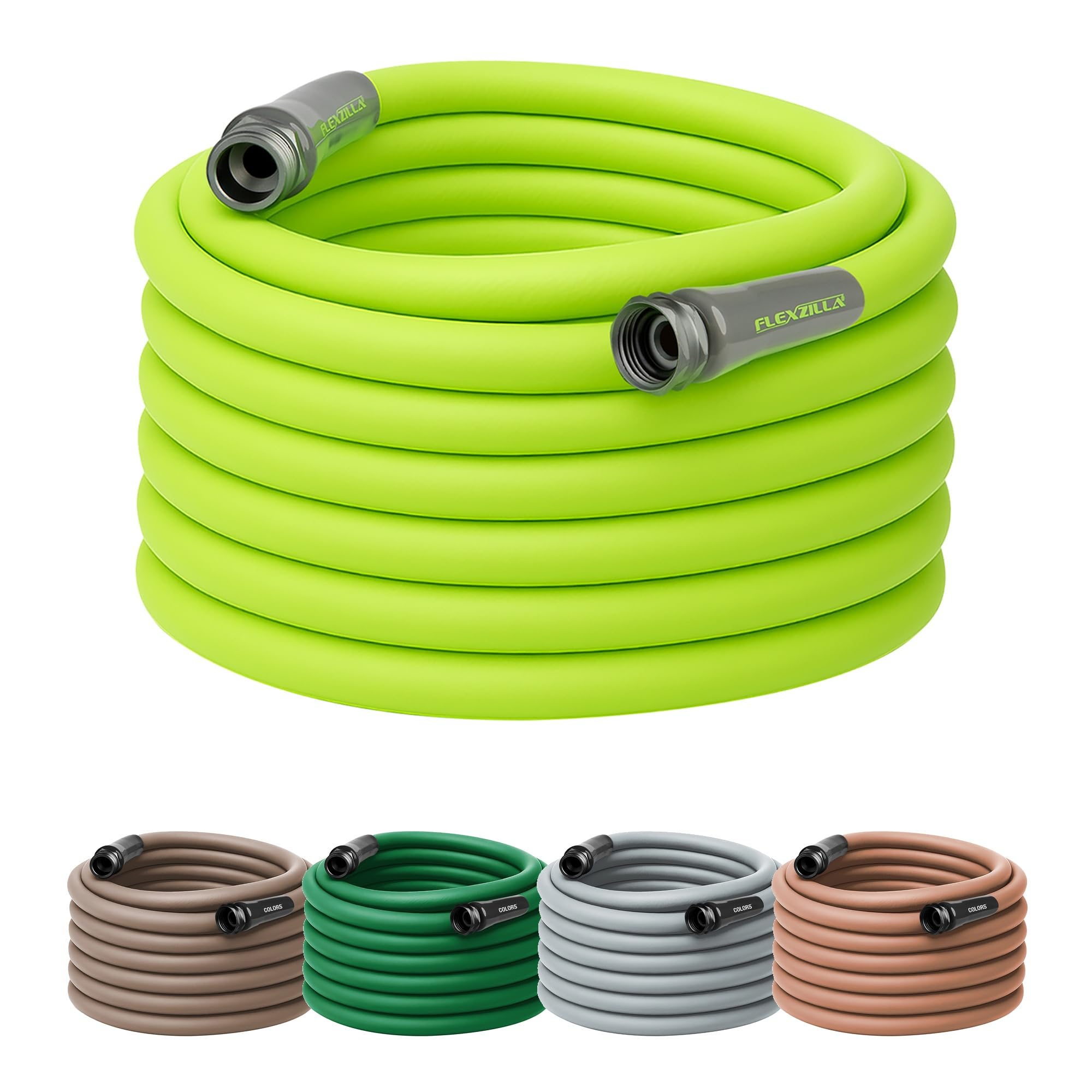 Flexzilla HFZG575YW Garden Hose 5/8In X 75Ft 3/4In   11 1/2 Ght Fittings