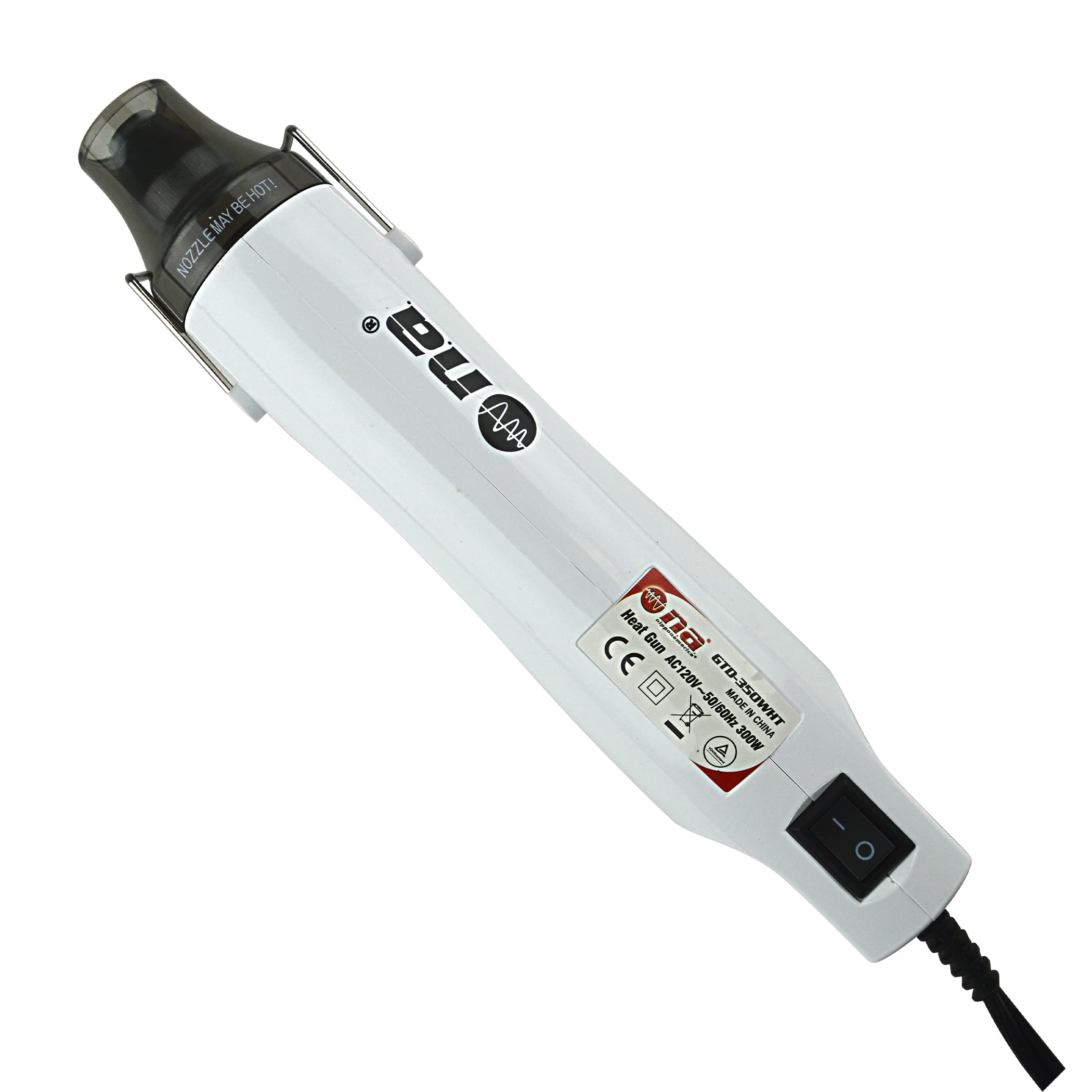 Nippon America GTD350WHT Heat Gun, 660° F / 350° C - White