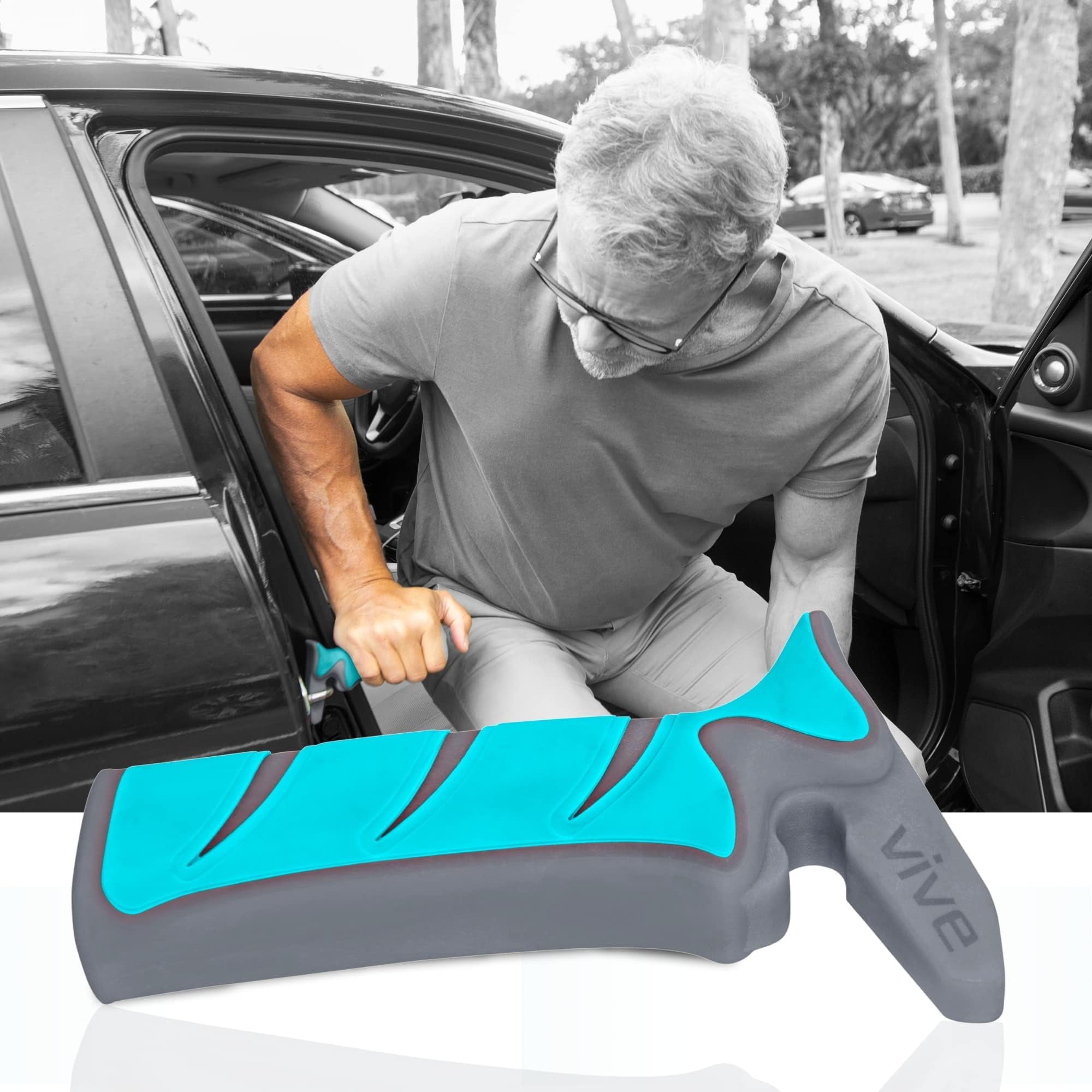 Vive Car Handle Assist for Elderly - Scratch Proof Latch - Auto Grab Bar