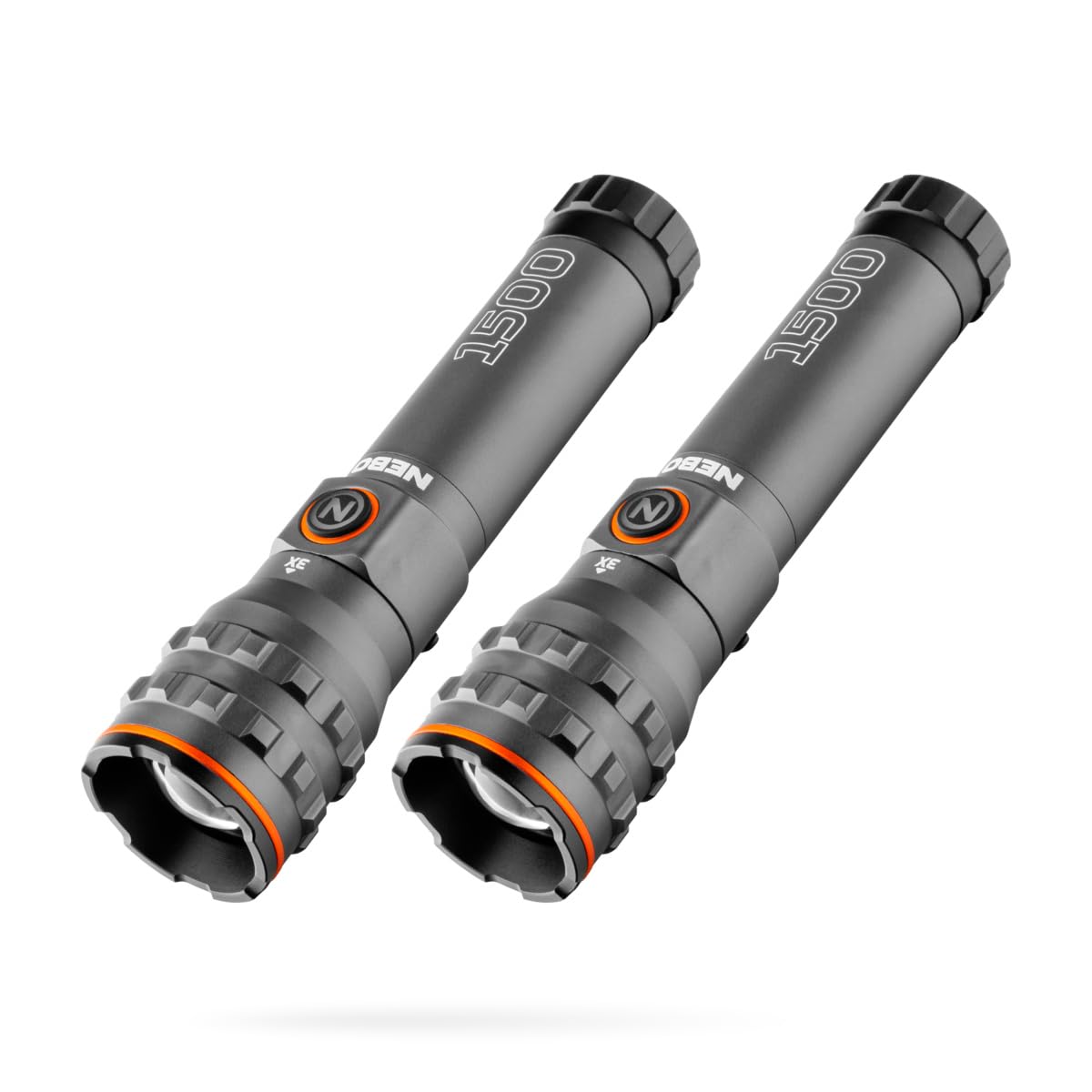 NEBO 1500 Lumen EDC Flashlights, 2-Pack, Powerful & Compact
