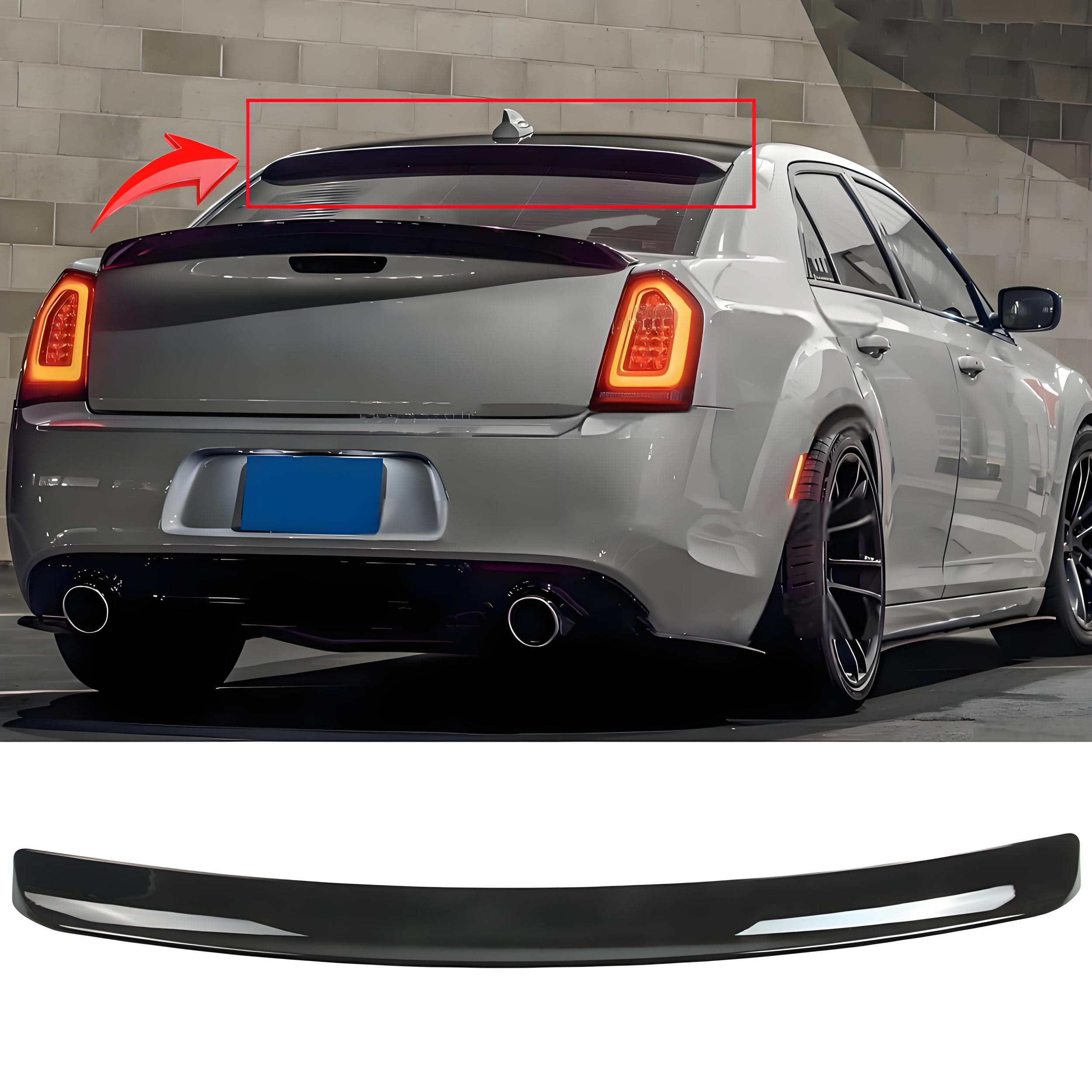 MUTUSAISI Rear Window Spoiler Wing for Chrysler 300 2011-2023 Accessories