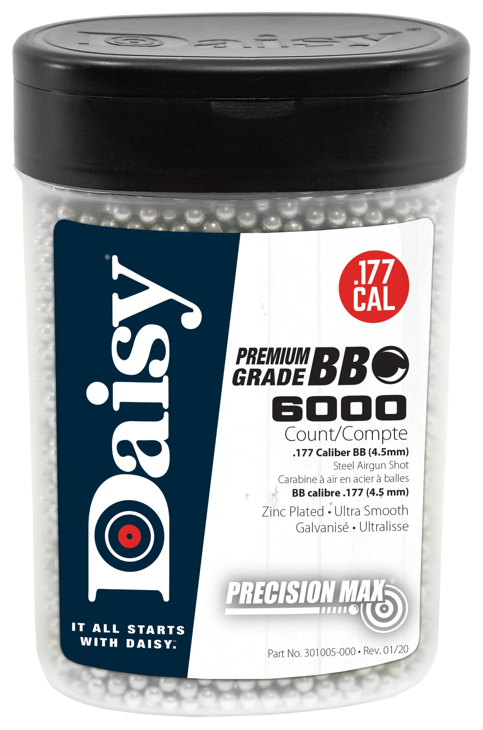Daisy 980060444 Outdoor Products 6000 ct BB Bottle Silver 4.5 mm