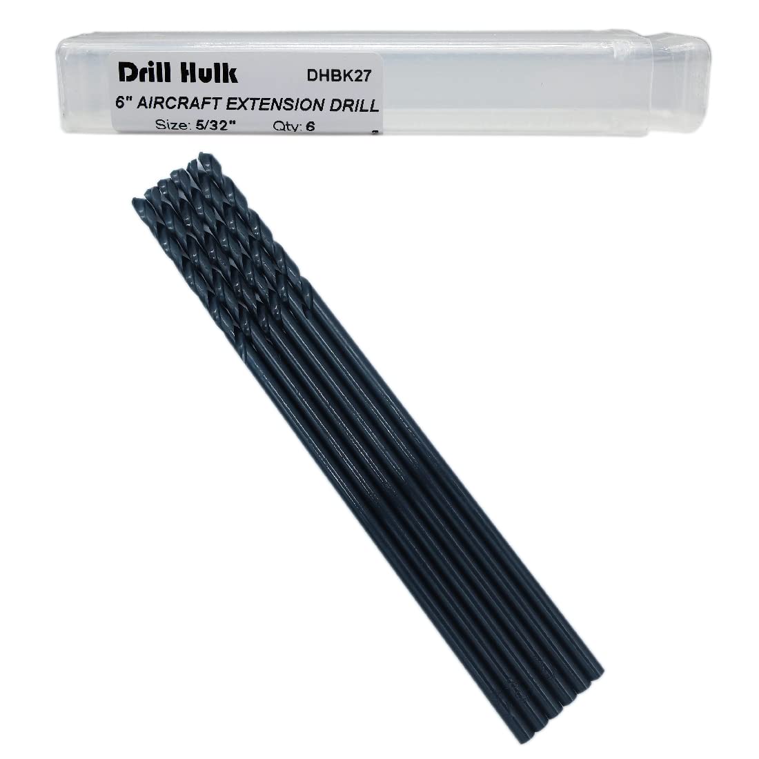5/32-Inch x 6-Inch Aircraft Extension Drill Bit for Metal, Plastic, Wood