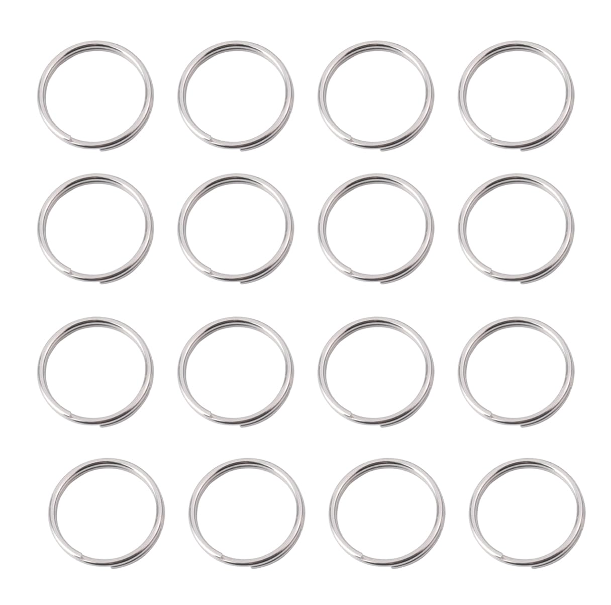 3/4 Inch Split Rings,Stainless Steel Round Key Ring Dog ID Ring, Key Chain Rings for Craft,Car Keys Organization(40 Pcs)