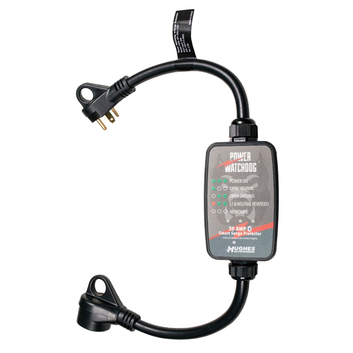 Hughes PWD30 Power Watchdog Bluetooth Portable Surge Protector  30 Amp