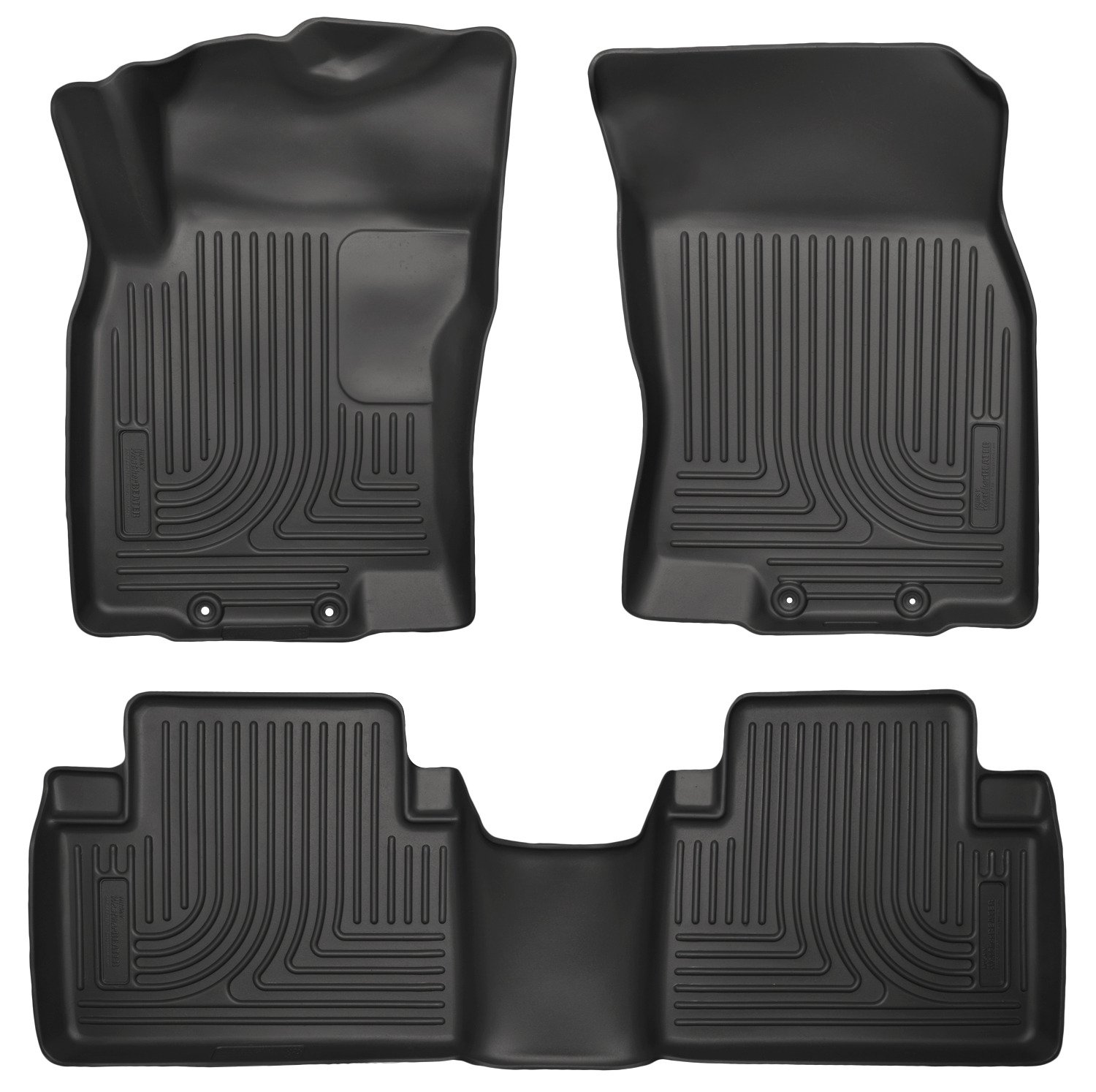 Husky 98671 Liners Weatherbeater Black Front/2nd Seat Floor Liner
