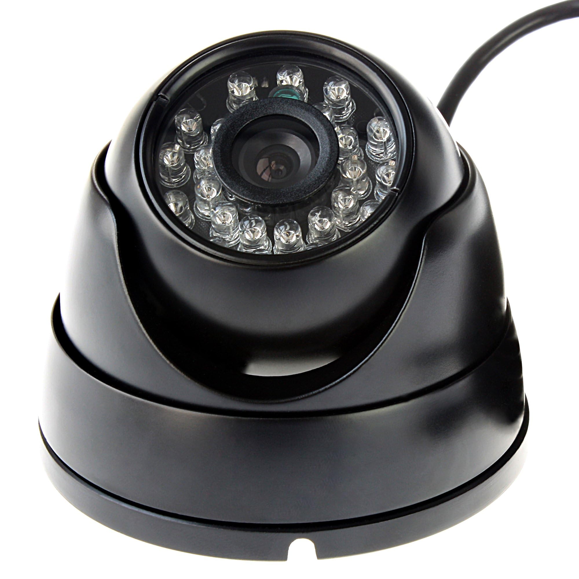 ELP 3.6mm 1080P Dome Camera with IR LED Night Vision HD Webcam Infrared PC Camera with Metal Case Waterproof Outdoor USB Security Camera CCTV Home Surveillance System 30/60/120fps Auto IR Camera