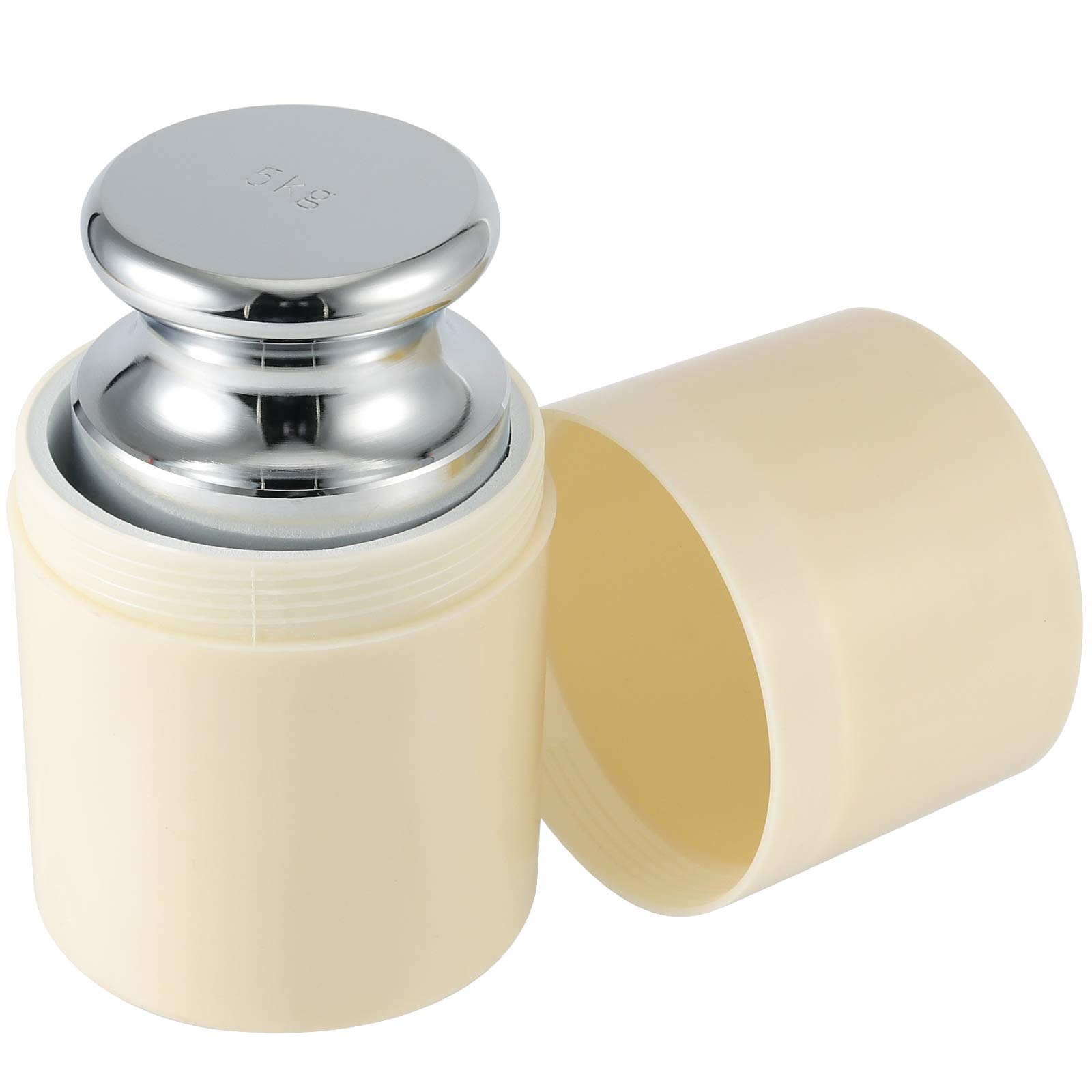 5 KG Calibration Weight, Class M1 High Precision Grade Calibration Weight for Digital Scale, Precision Steel, Chrome Finish, Silver