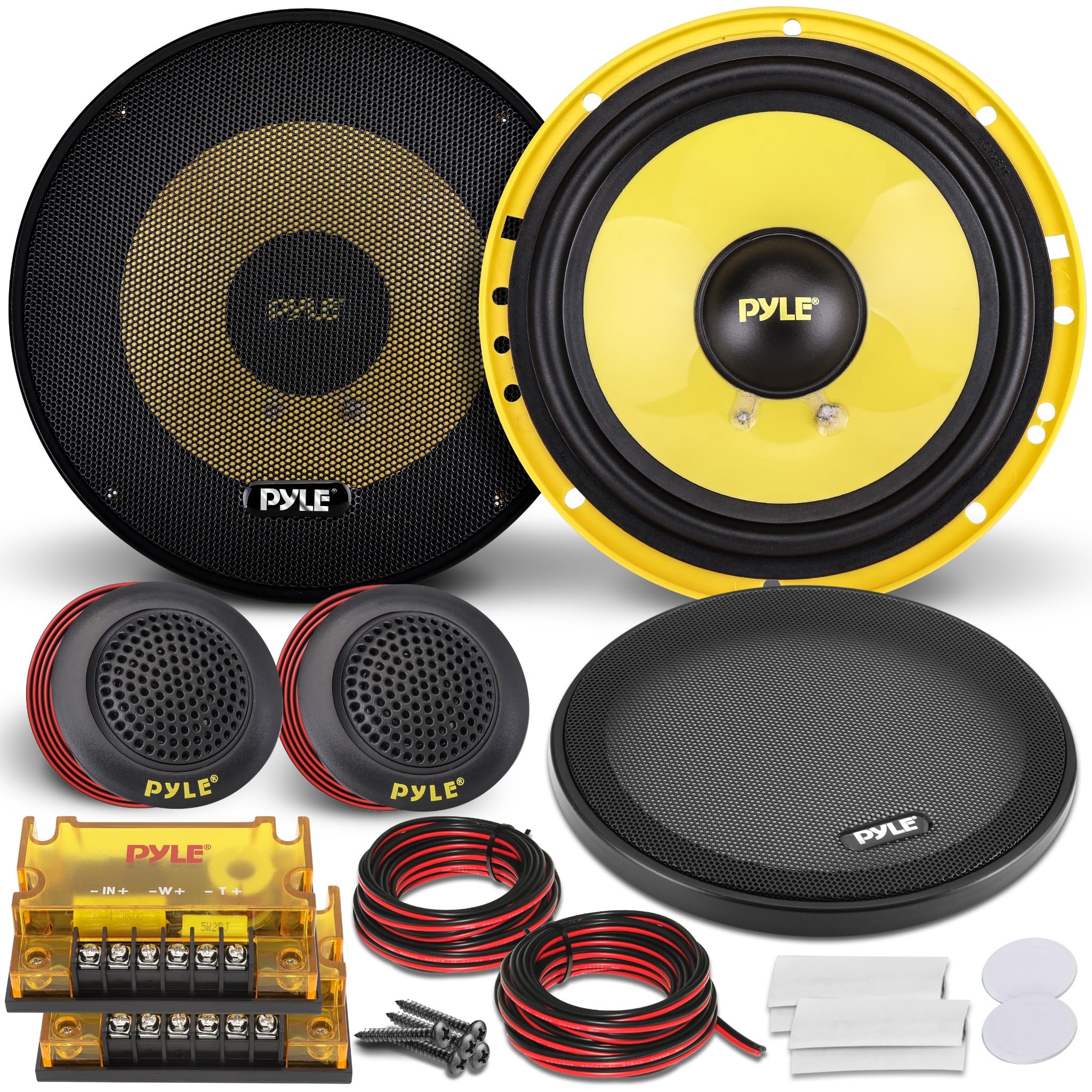 Pyle PLG6C 6.5" 400 Watt 2 Way Car Speaker Component System