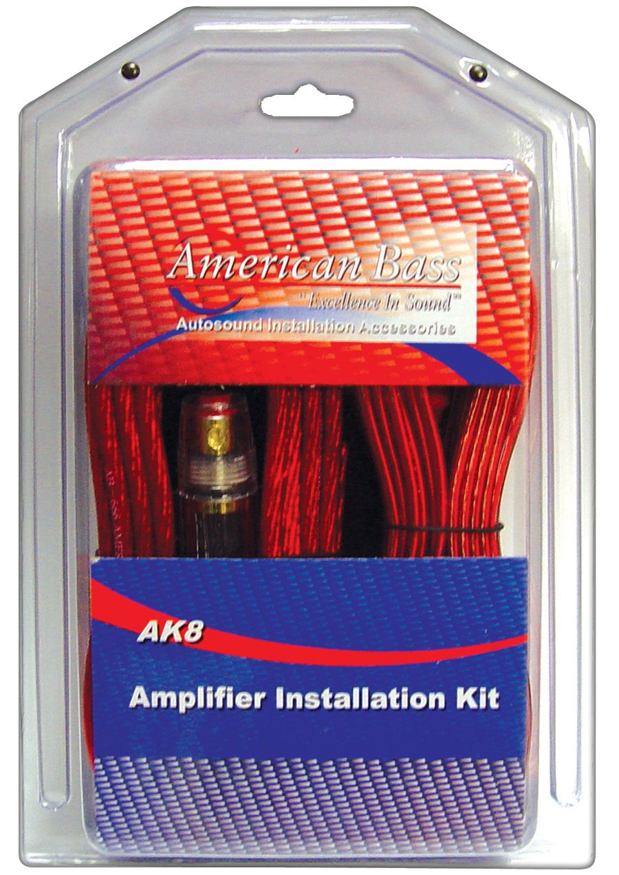 American Bass AK8 8 Gauge Amp Install Kit