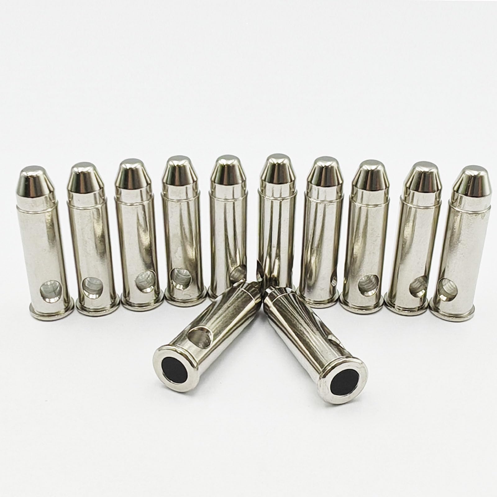 Bayattoo 38spl Steel Safety Practice Rounds Action Trainer Dummy Round Dry Fire Training Snap Cap (12pk)