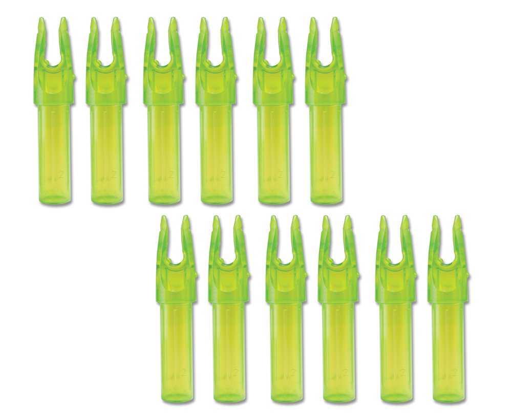 Carbon Express 50240 Launchpad Precision Nock .234 Clear Green 12Pk