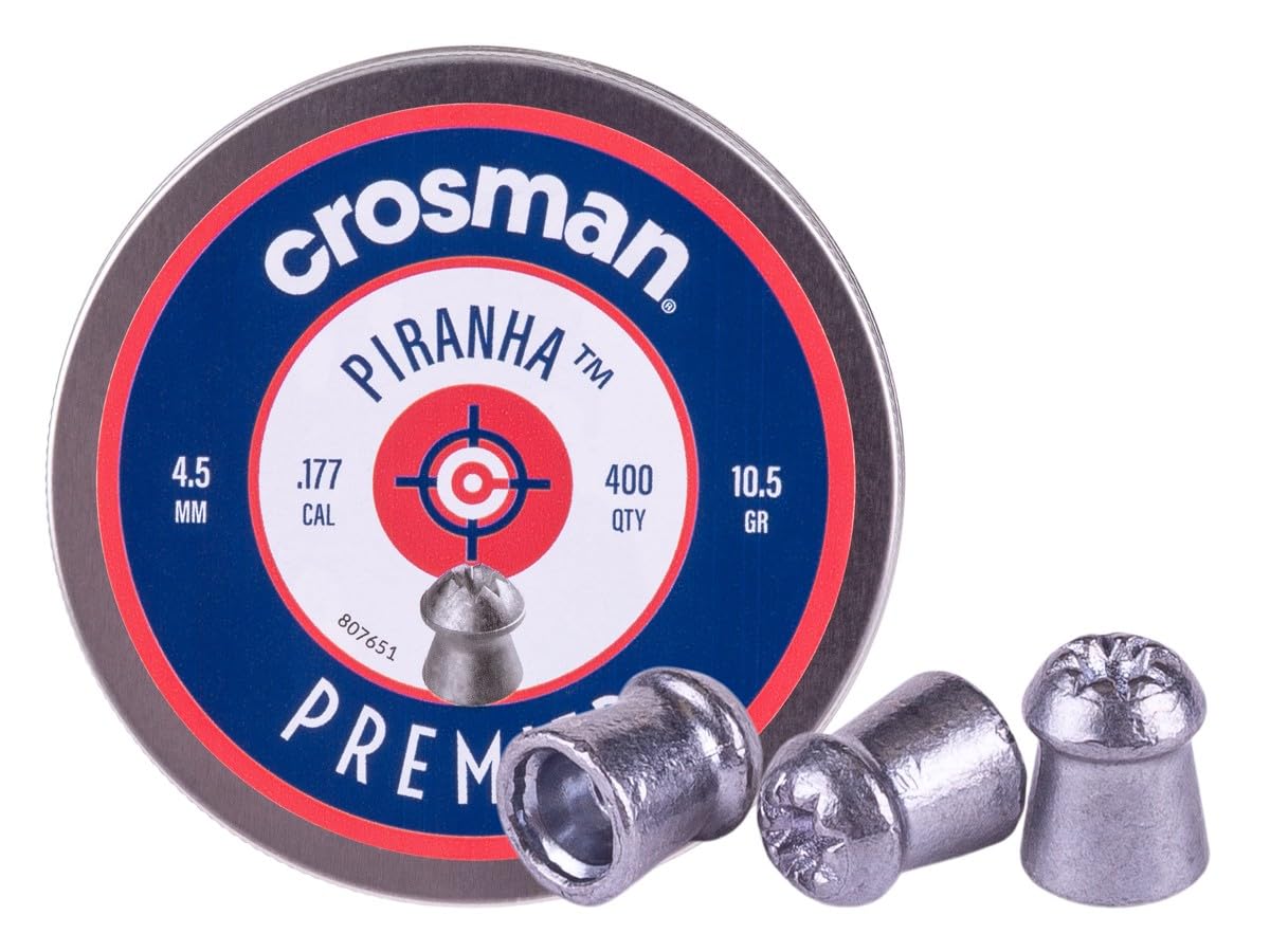 Crosman Premier LPPH77 .177-Caliber Piranha Pellets (400-Count)