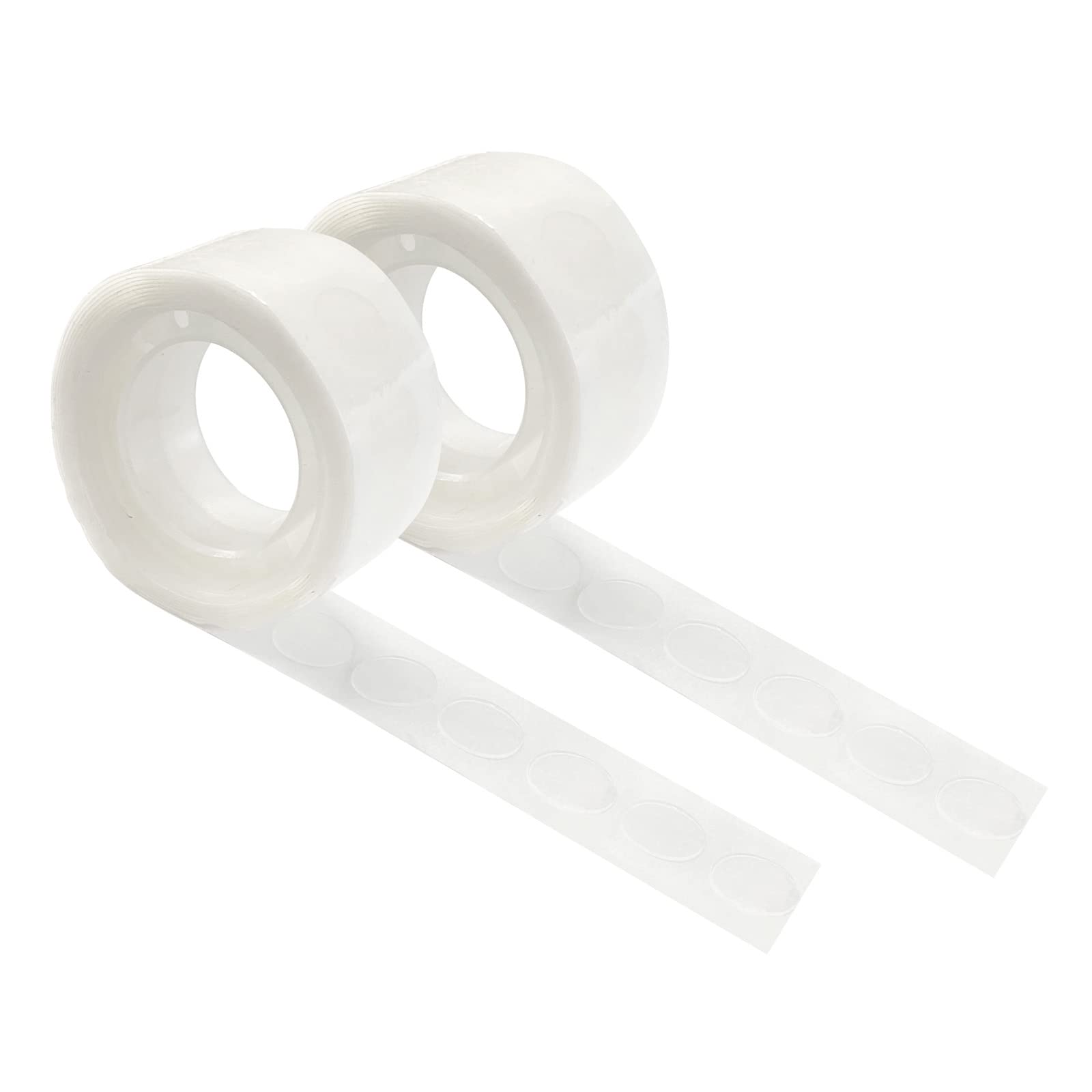 HANWER 200 PCS Glue Points for Balloons, Removable Sticky Point Tape, Adhesive Double Sided Clear dots for Craft Decoration
