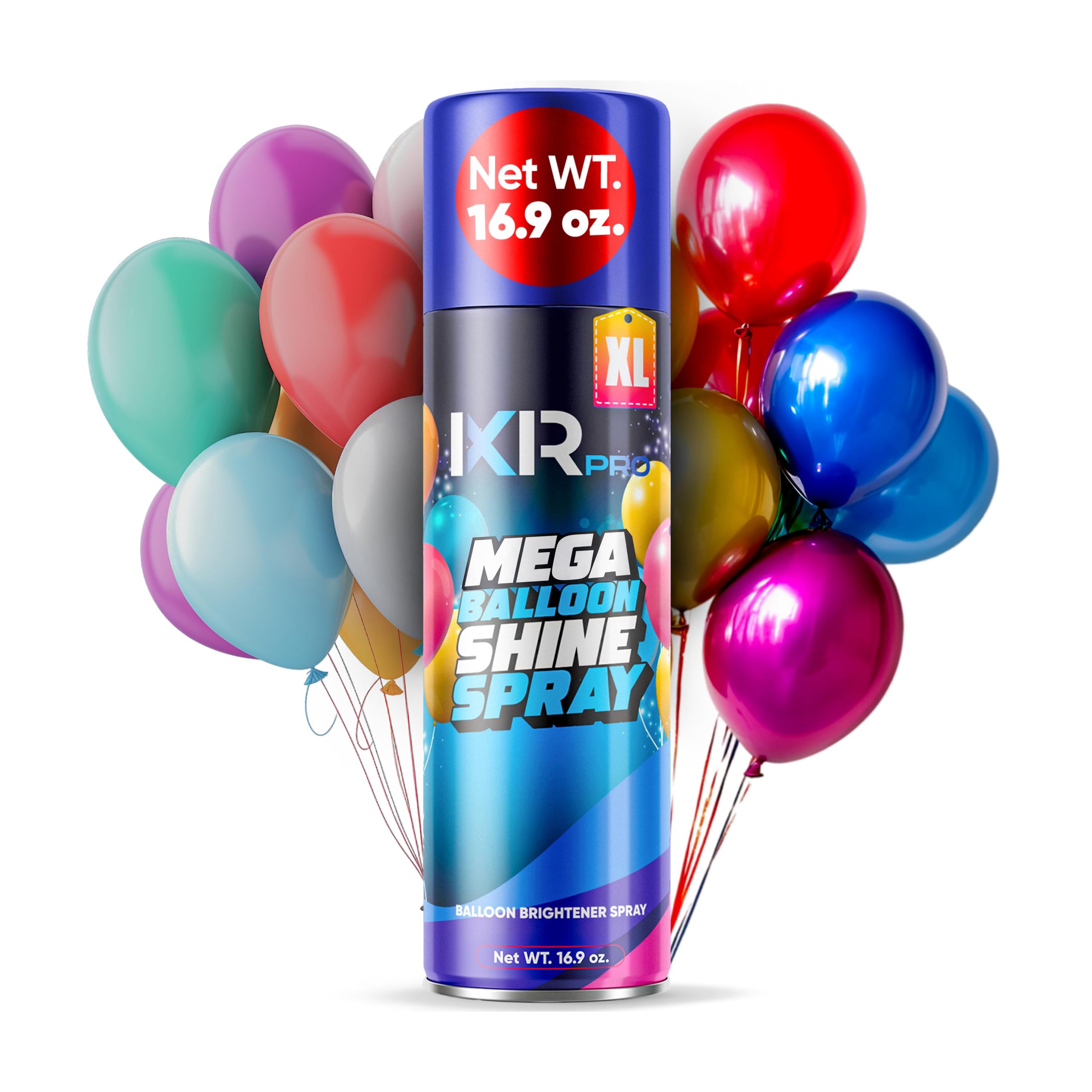 ixirpro Balloon Shine Spray (16.9 oz) No Need Towel or Gloves, Instant High Shine Gloss Brite Balloons for Party Decoration for Ultra Lasting, Shine Balloon Spray Upgraded Formula