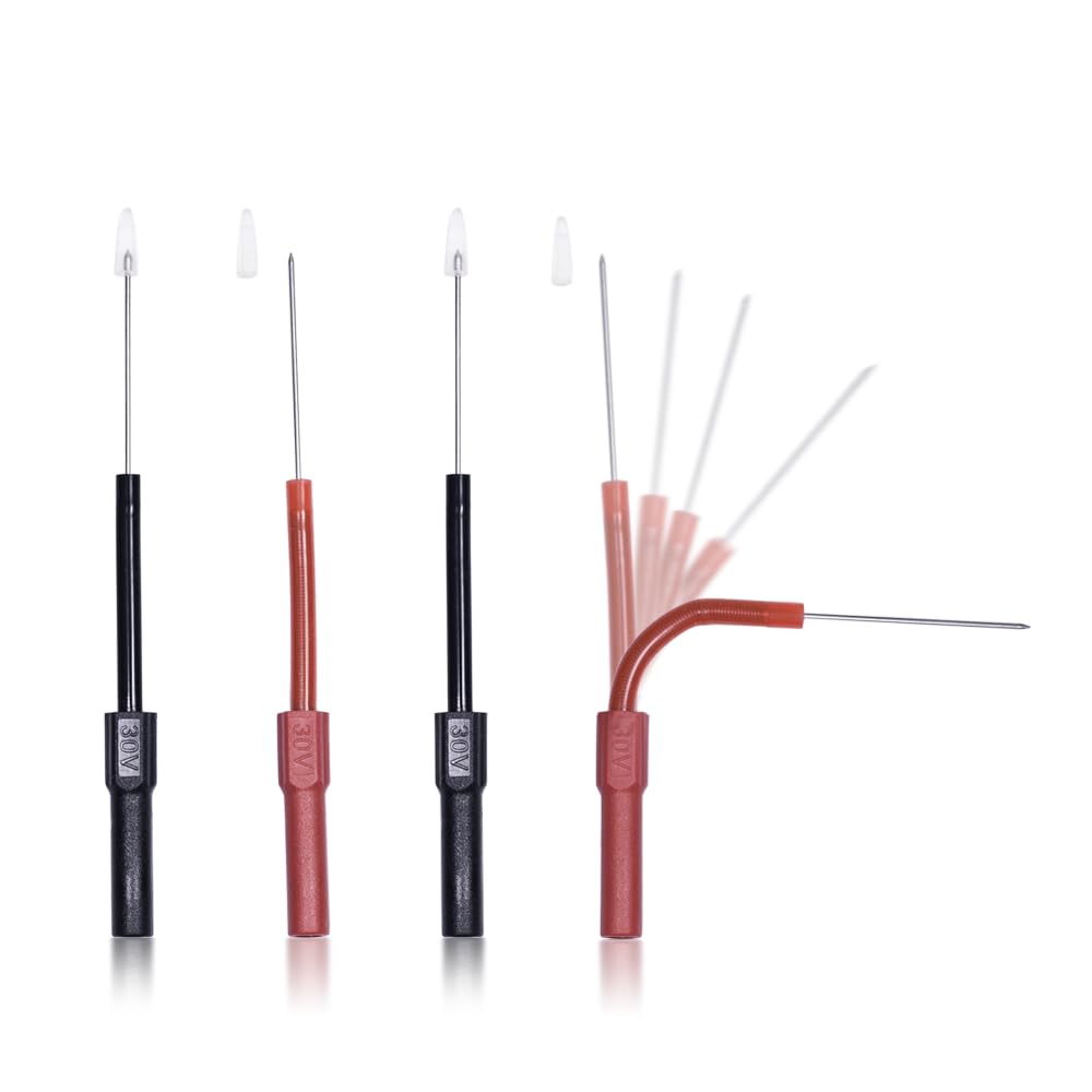 BOCEUC Back Probe Kit, 4 PCS Flexible Back Probes Automotive Diagnostic Test Repair Tools for Car Electrical and Multimeter Testing