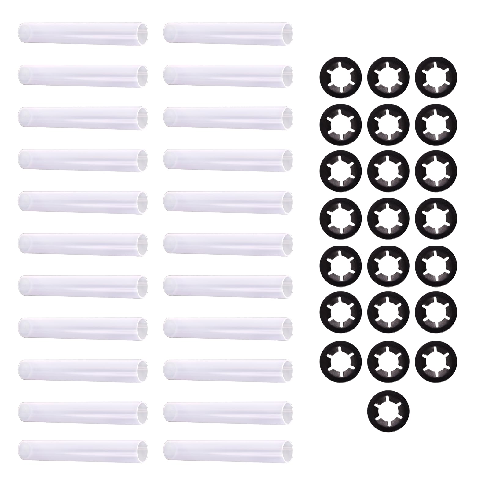 XTPTFABS 22Pcs Garage Door Quiet Hinge Sleeve Shaft Gasket(ID-11mm;L-80mm)