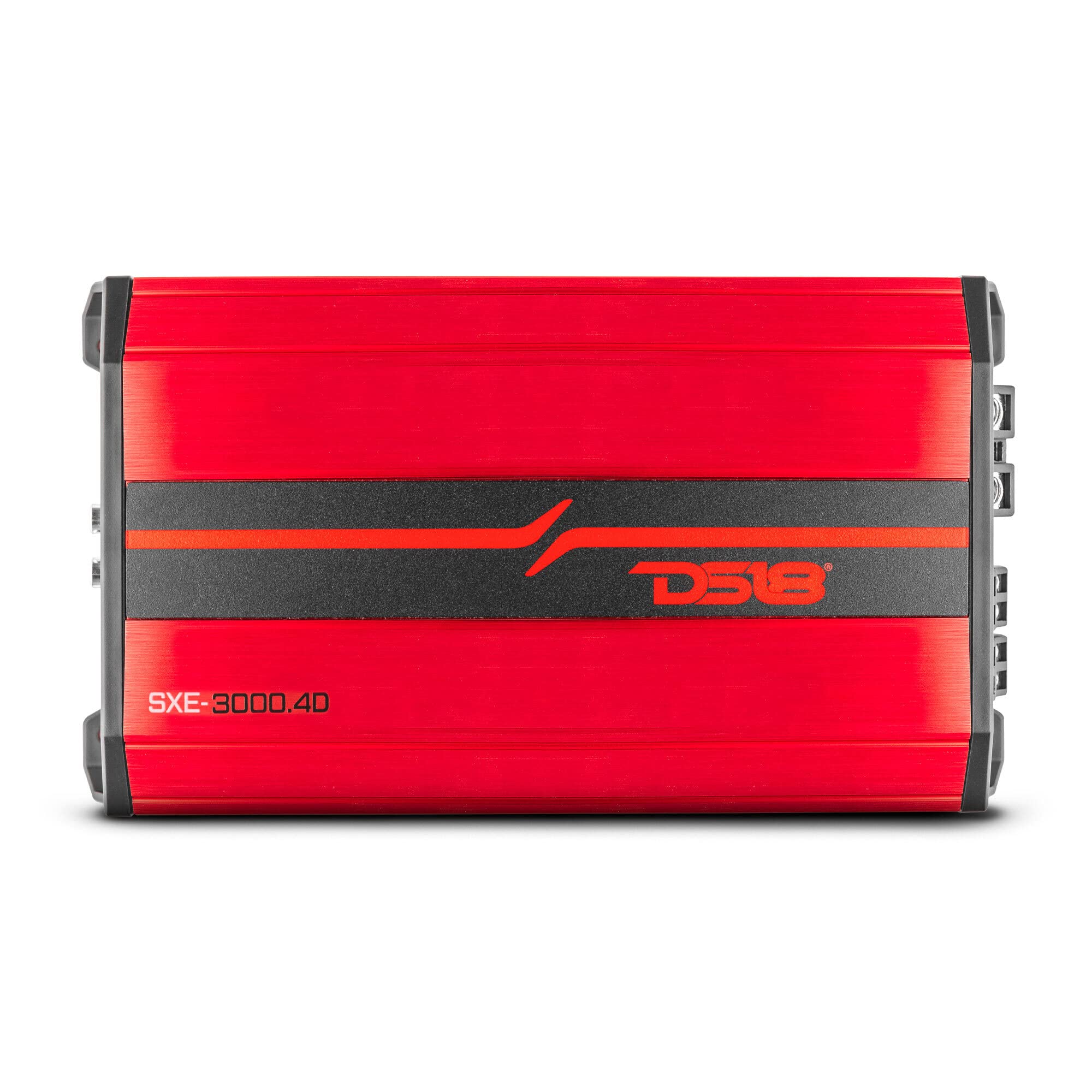 DS18 SXE-3000.4D/RD Car Amplifier Stereo Full-Range Class D 4-Channel 200x4 RMS @4 OHM 3000 Watts - Powerful and Compact Amp for Speakers in Car Audio System