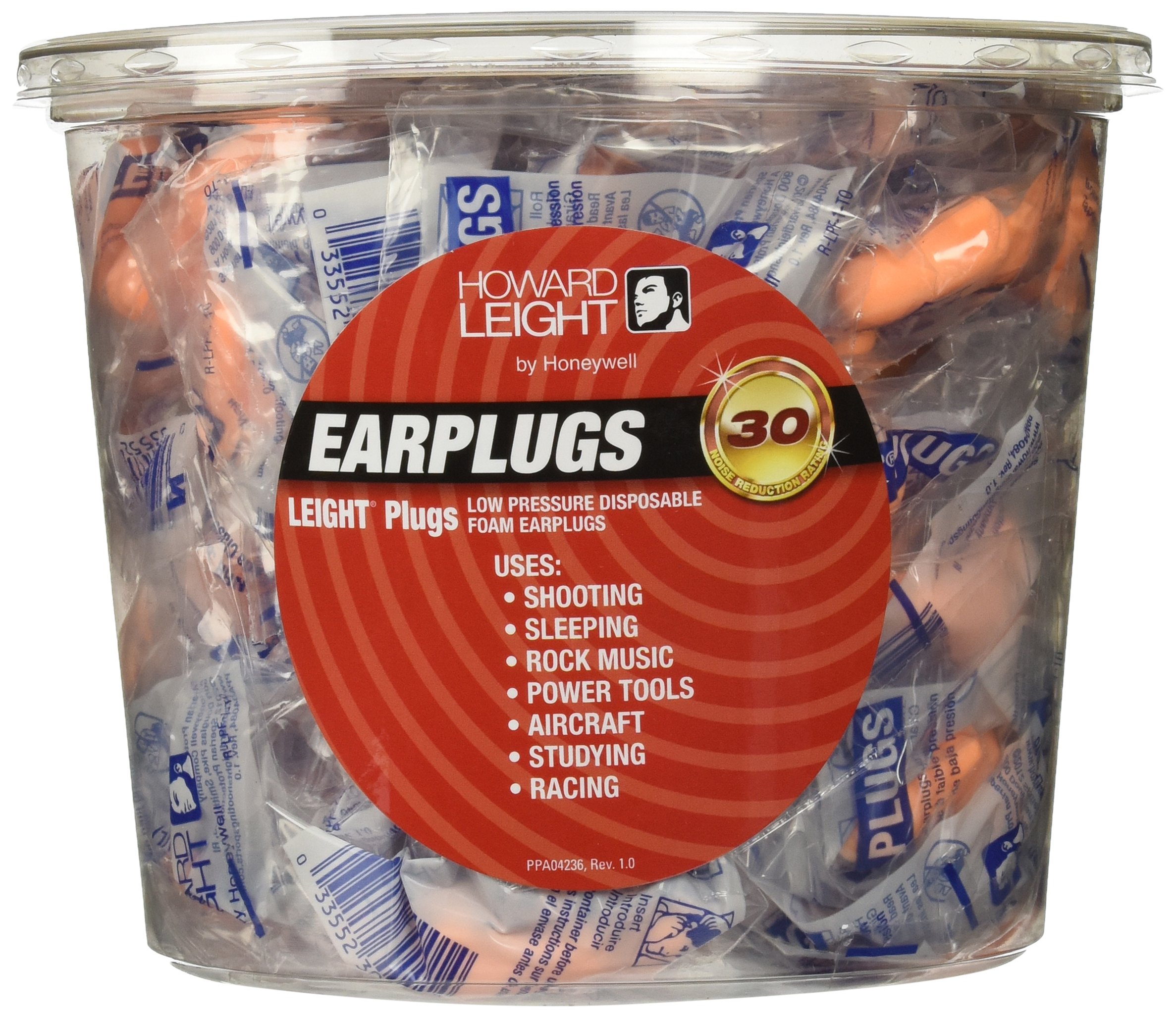 Howard Leight RLPF1TO Low Pressure Foam Uncorded Disposable Ear Plugs 100 Pairs