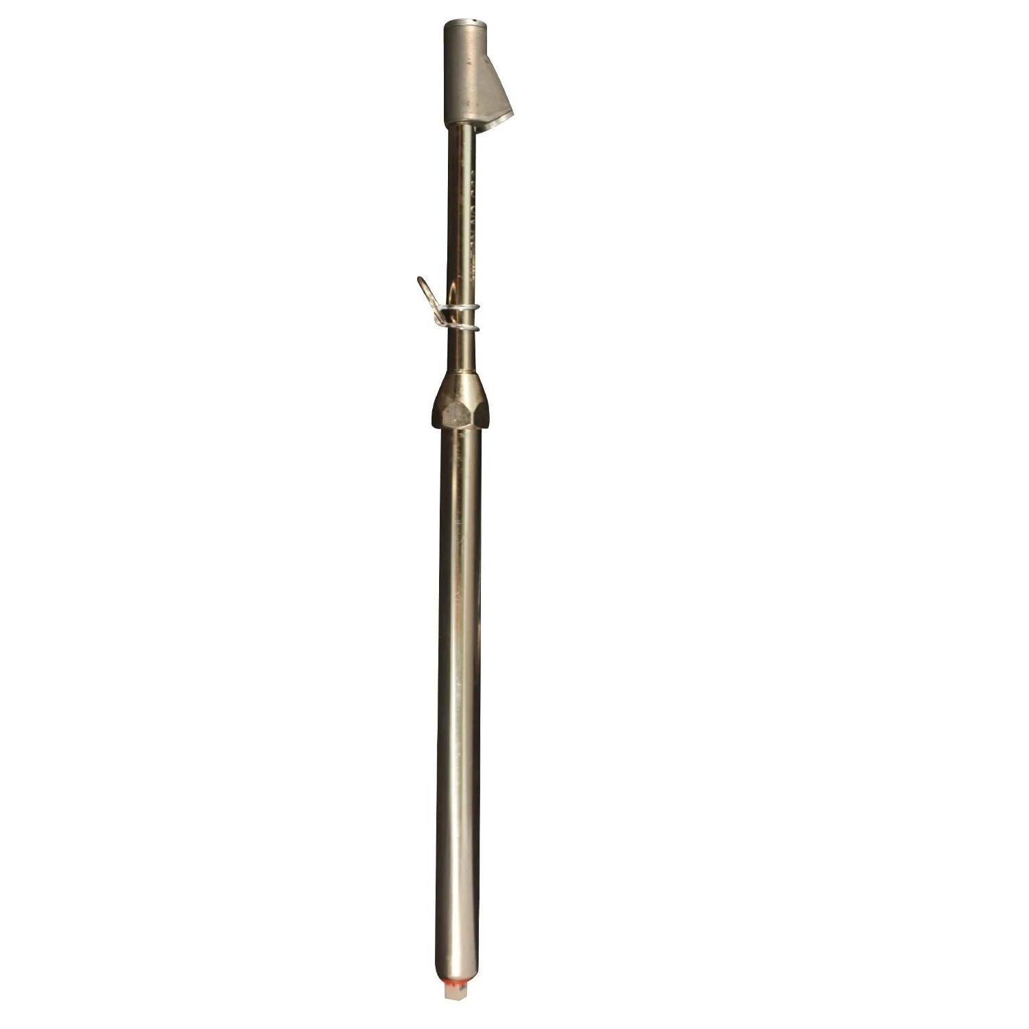 Milton S-986 Straight Foot Dual Head Tire Pressure Gauge with Dual Head Chuck, 10-160 PSI Heavy Duty Air Pressure Gauge for Semi Truck, Tractor Trailer, Dually, RV and Automotive Tires