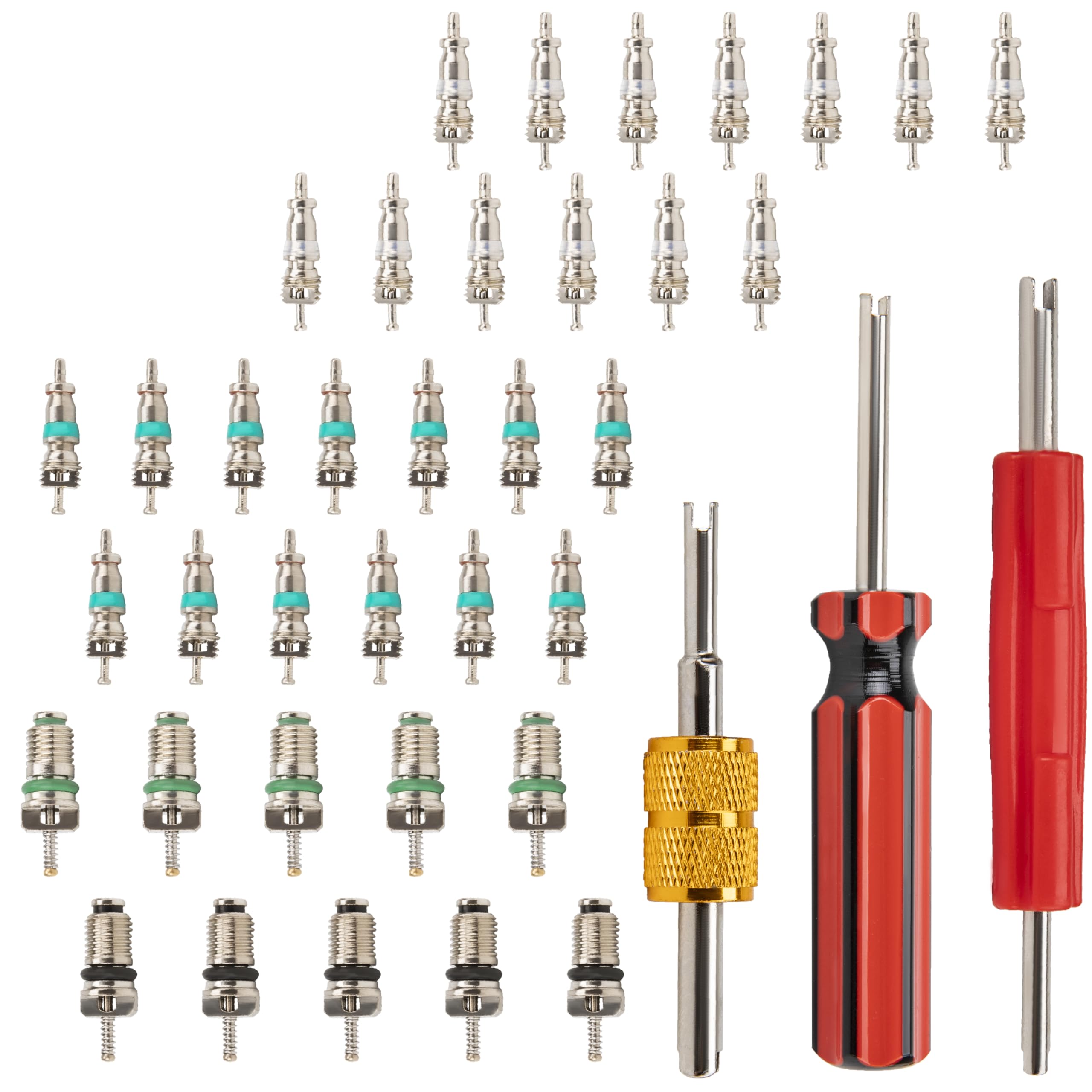 39 PCS Air Conditioning Valve Core Accessories Kit, Schrader Valve Tool