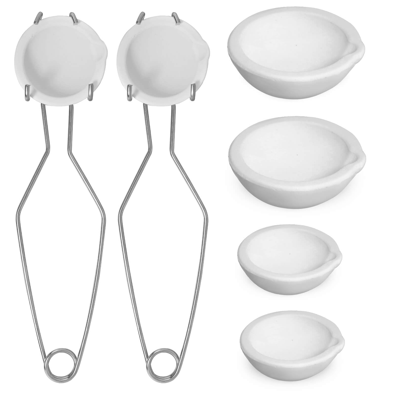 Novellaire 8 Pcs Crucibles Kit for Melting Metal Like Gold and Silver