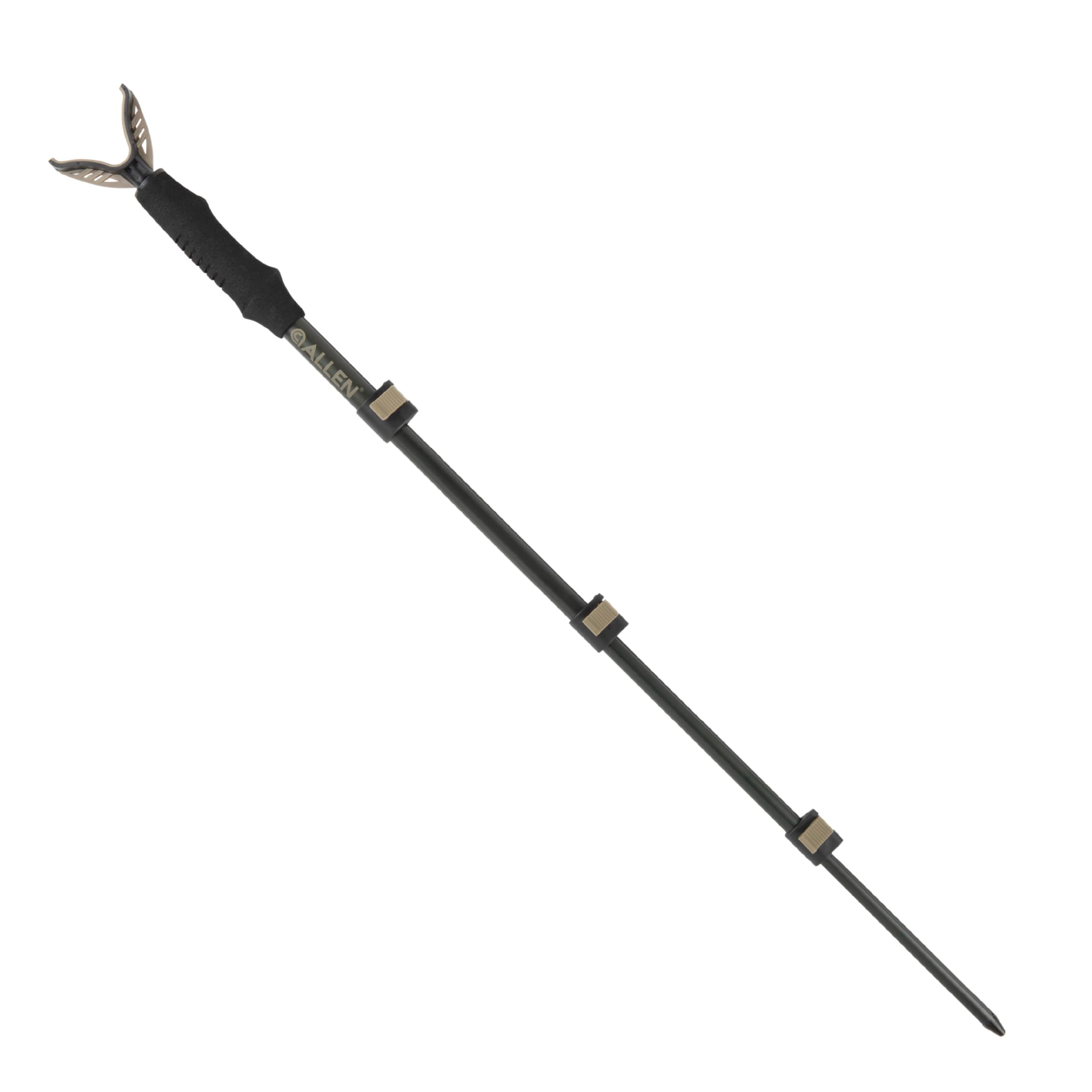 Allen Company Monopod Shooting Stick and Gun Rest (14.5" to 34") 2 lbs - Adjustable Height - Removable Cradle - Padded Grip - Aluminum - Rifle Shooting Rest, Camera Stand - Gun Accessories