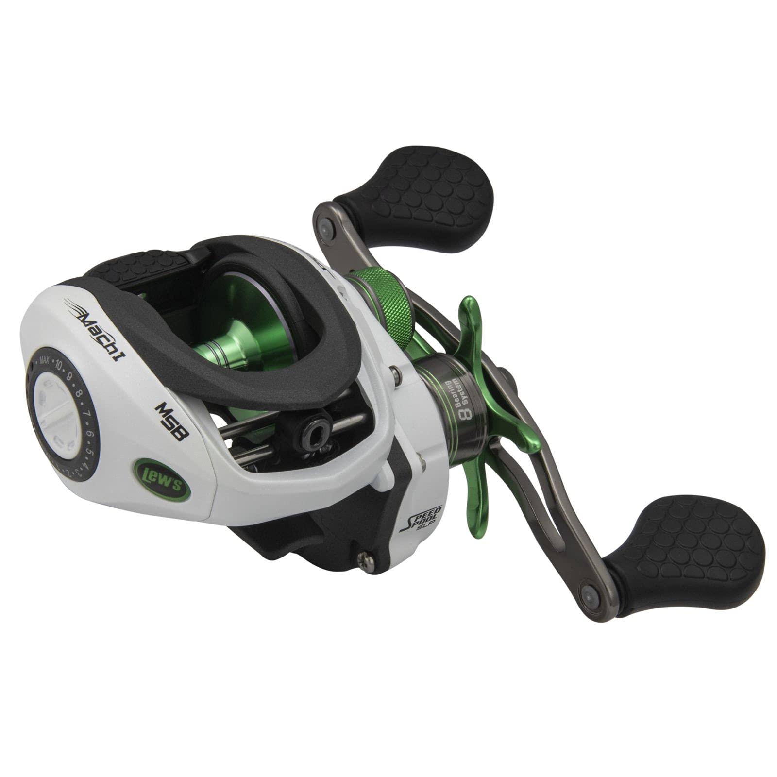 Lews MH1SHLA Mach 1 SLP Baitcast Reel, Left Hand Retrieve