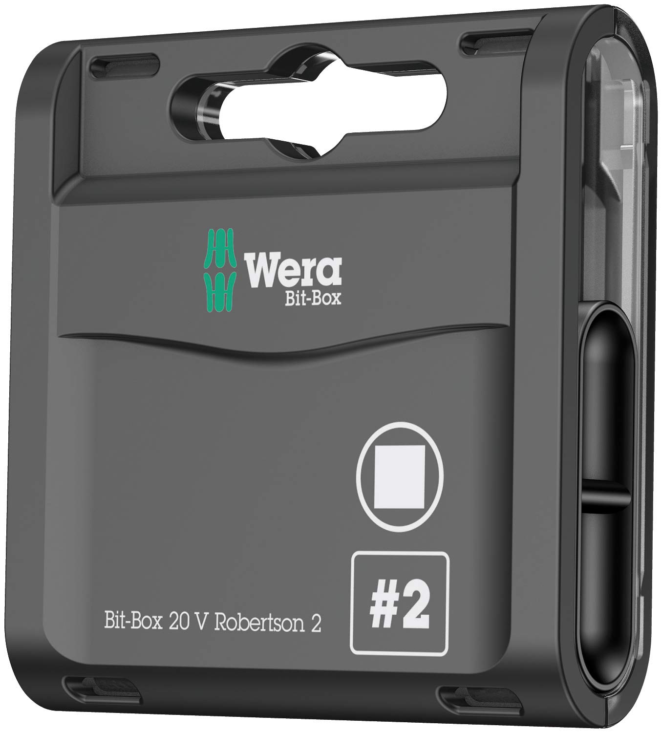 WERA 05057790001 Bit-Box 20 V Robertson, # 2 x 25 mm, 20 Pieces