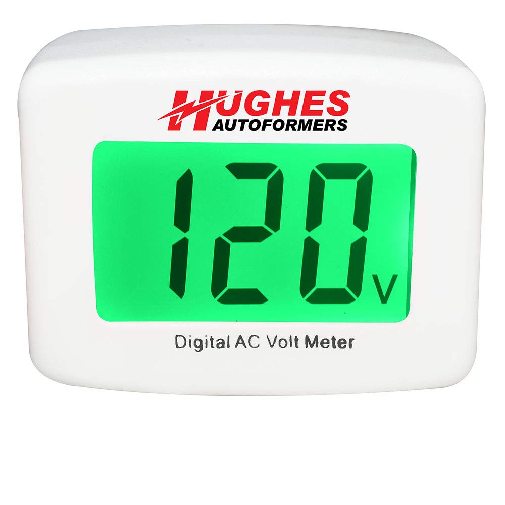 Power Watchdog Dual Color LED Digital Voltmeter (DVMDUAL) – Plug-in RV Voltage Monitor with Green/Red Display, Accurate AC Voltage Reader for RV Shore Power, Marine & Home Outlets