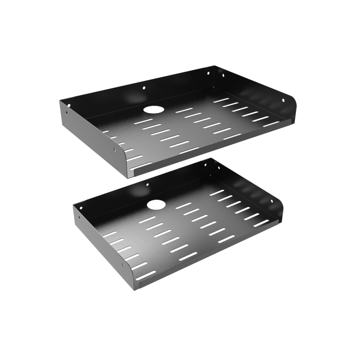 JINGCHENGMEI Floating Shelf Modern Wall Mounted Storage Rack 12" W,2 Pcs