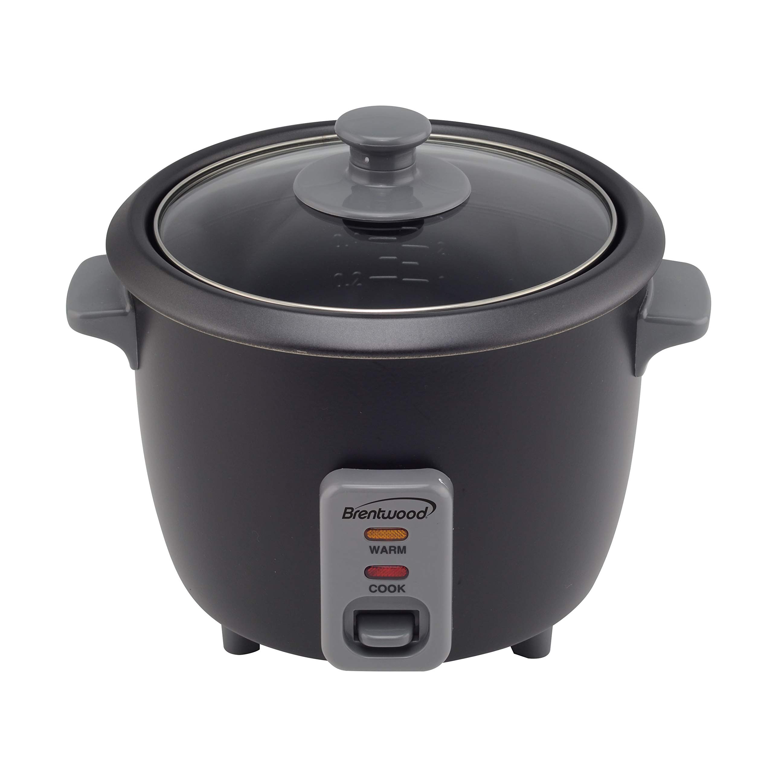 Brentwood Appliances TS-700BK 4-Cup Uncooked/8-Cup Cooked Rice Cooker & Food Steamer