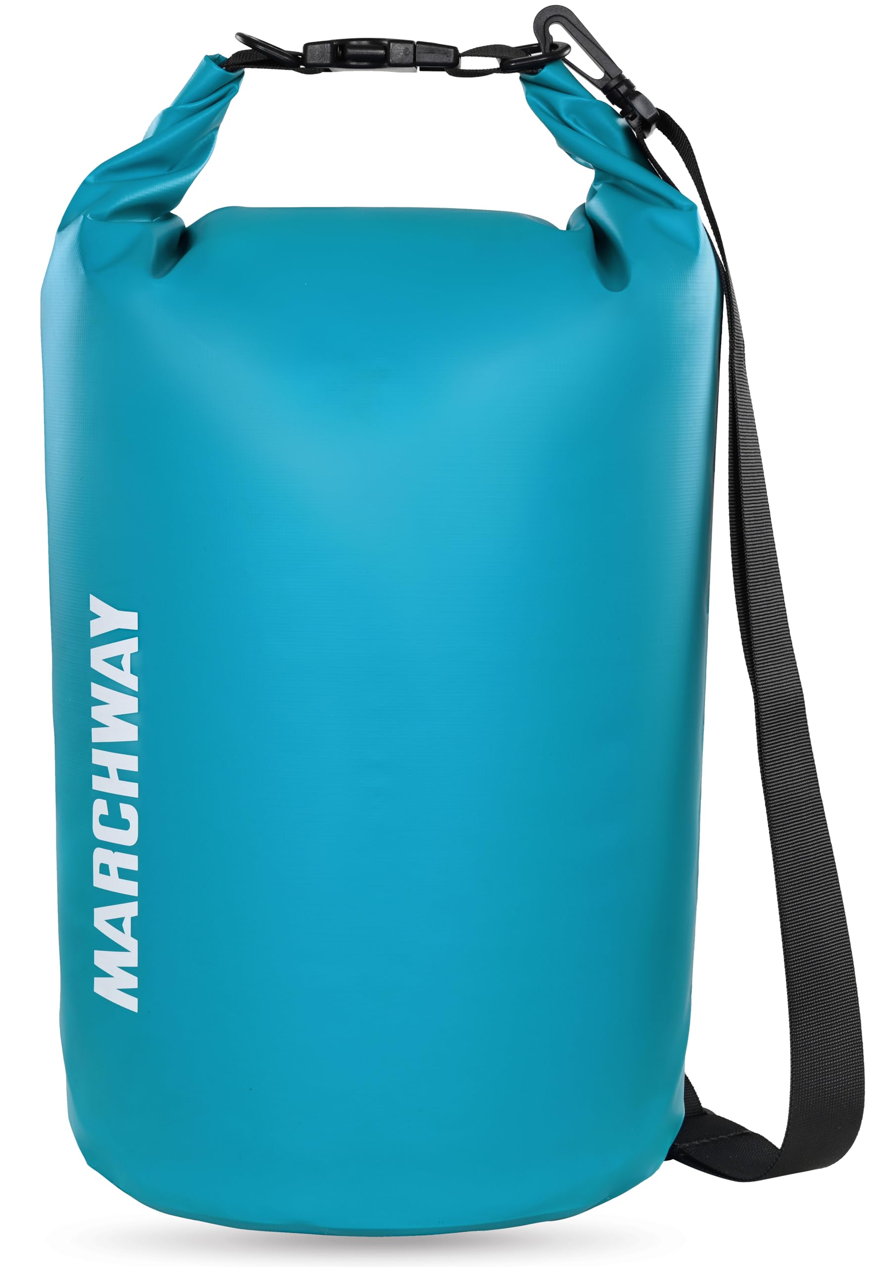 MARCHWAY Floating Waterproof Dry Bag Backpack 5L/10L/20L/30L/40L, Roll Top Sack Keeps Gear Dry for Kayaking, Rafting, Boating, Swimming, Camping, Hiking, Beach, Fishing (Teal, 10L)