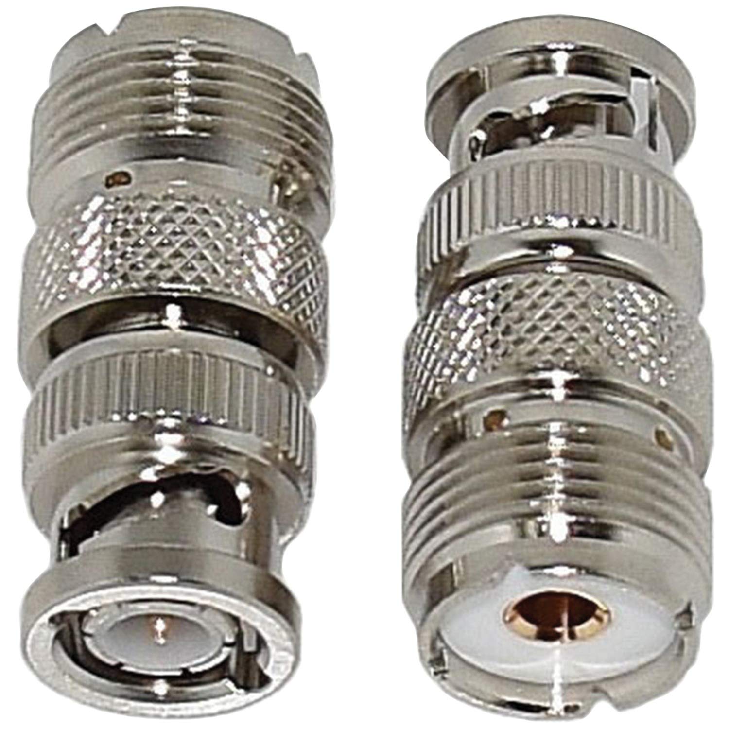 Tram 5678 BNC Male to SO-239 UHF Female Adapter, 2-Pack