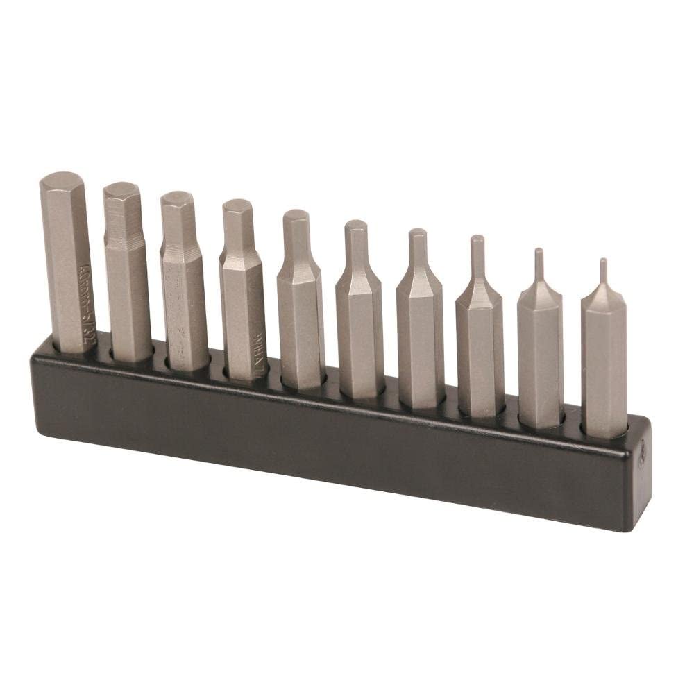 Micro Bit Replacement Hex Inch Bit Pack, 10 Piece