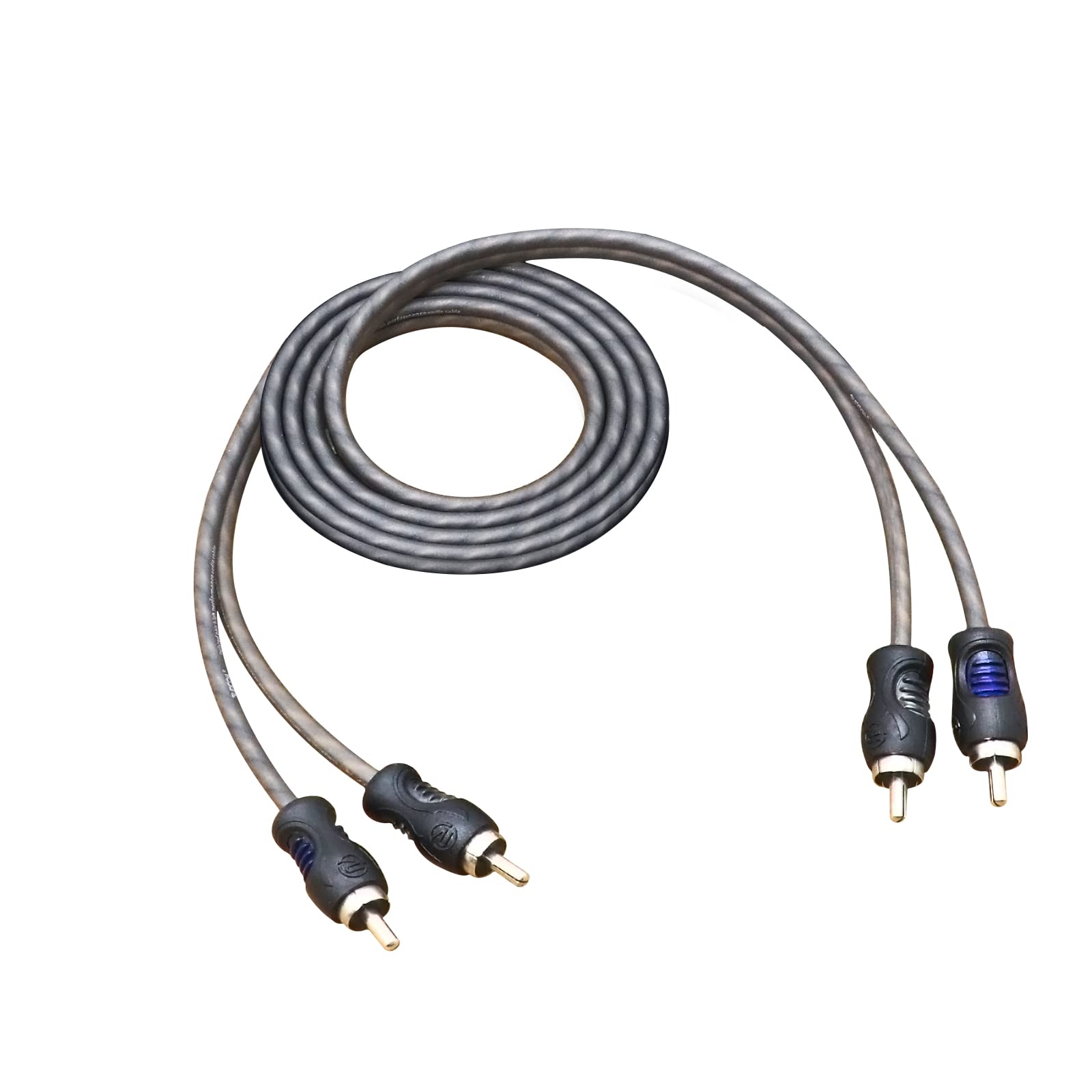 RECOIL RCI23 100% Oxygen Free Copper 3ft 2-Channel RCA Audio Cable, Twisted Pair with Noise Reduction