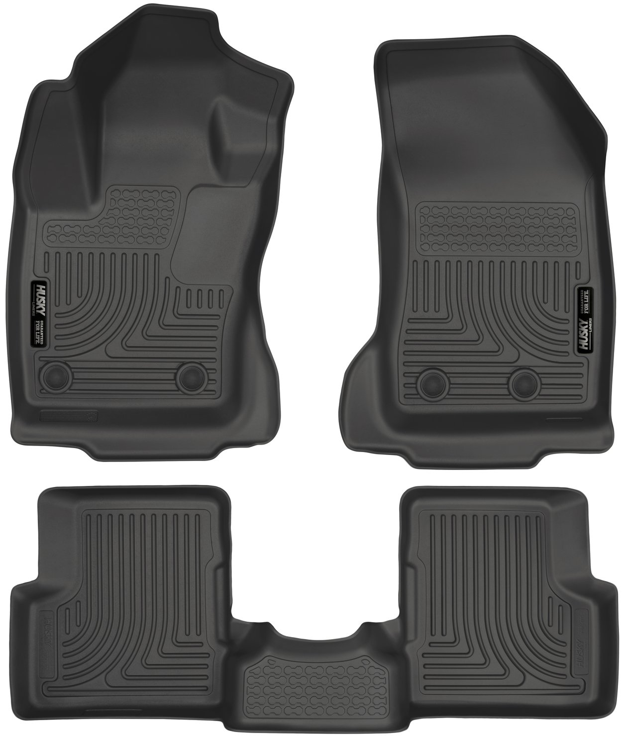 Husky 99081 Front/2nd Seat Floor Liners For 2015-2020 Jeep Renegade