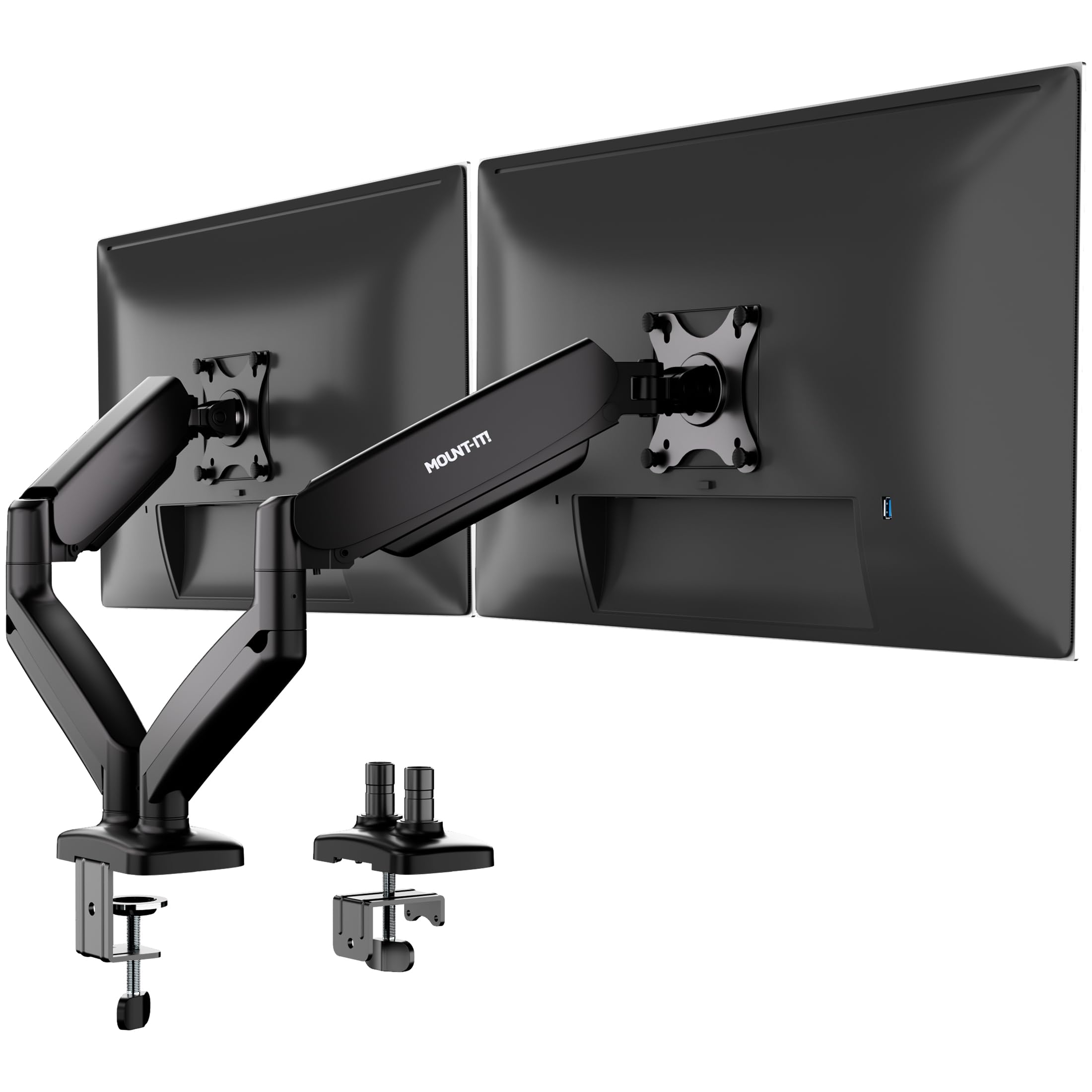 Mount-It! Dual Monitor Desk Mount, 13-32", 17.6 lbs Each