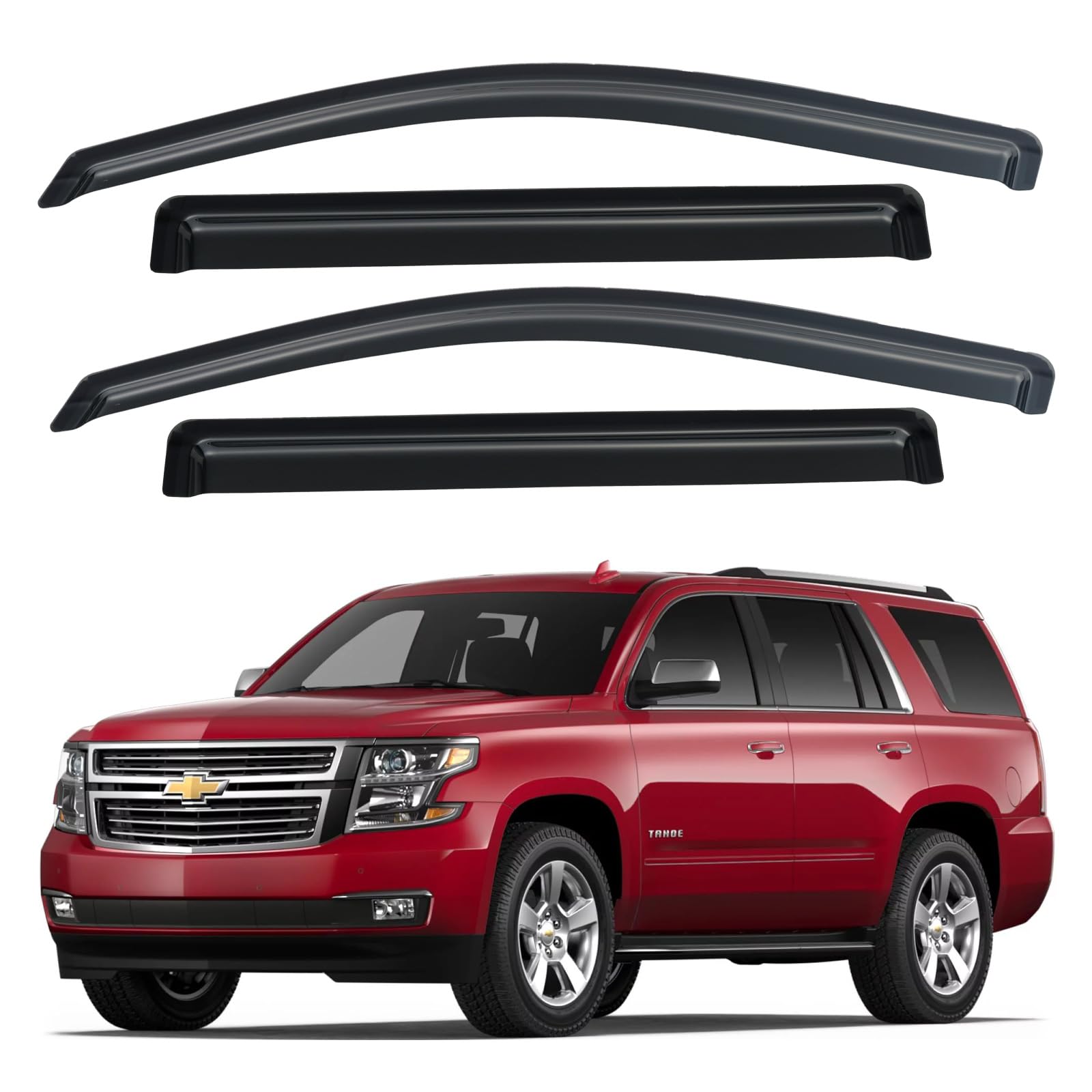 Window Visors Rain Guards for 2015-2020 Chevy Tahoe/GMC Yukon