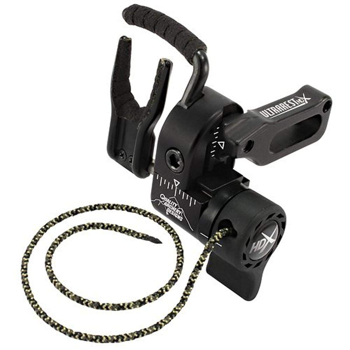 Quality Archery Designs Quality Archery Products UHXBK-R Right Hand HDX Arrow Rest, Black