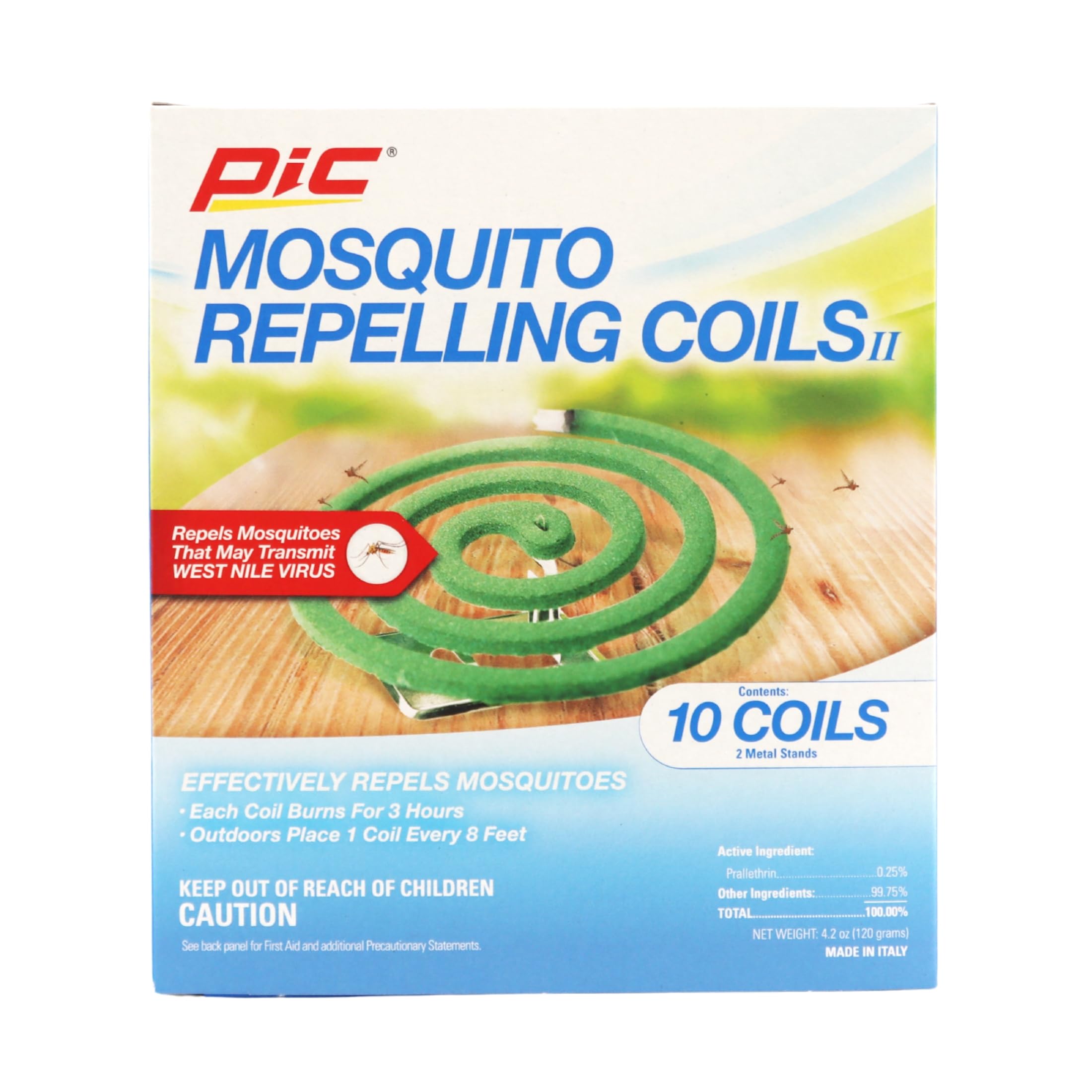Pic C1012 Mosquito Repellent Coils, 10 pk