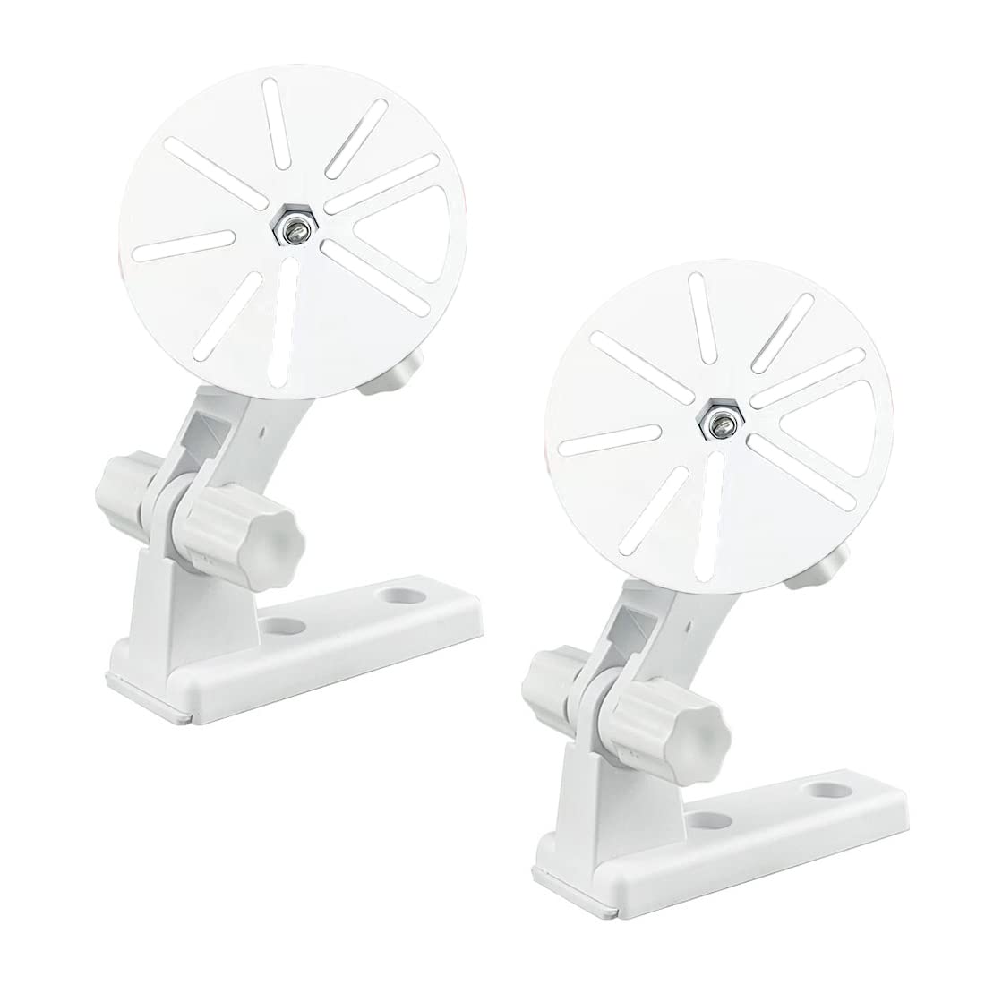 ThtRht 2 Pack Dome Camera Wall Mount L-Type Stand Cam Bracket Ceiling Support Base Holder for CCTV Baby Monitor Security IP Webcam Indoor Outdoor (Mounting + Punch-Free Sticky Screws)